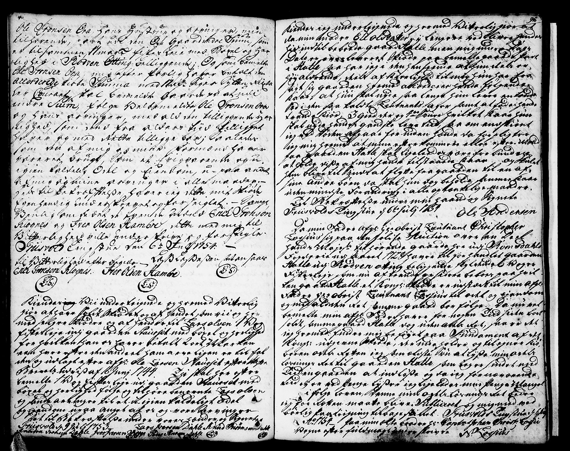 Romsdal sorenskriveri, SAT/A-4149/1/2/2C/L0003: Mortgage book no. 3, 1747-1767, p. 96