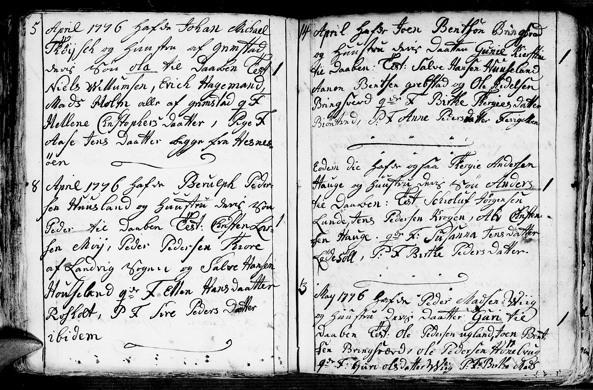 Fjære sokneprestkontor, AV/SAK-1111-0011/F/Fb/L0004: Parish register (copy) no. B 4, 1766-1785, p. 123b-124a