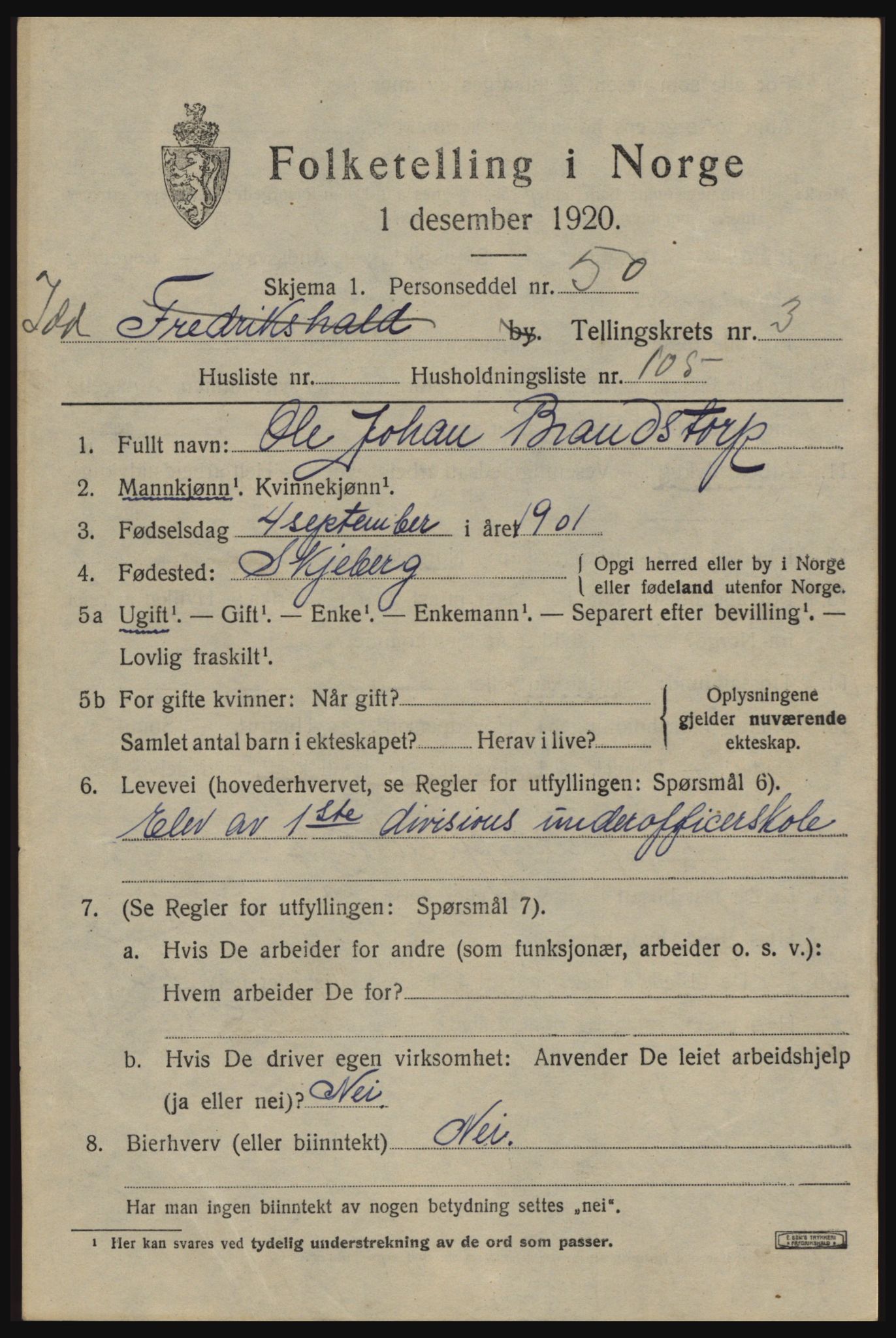 SAO, 1920 census for Idd, 1920, p. 5620