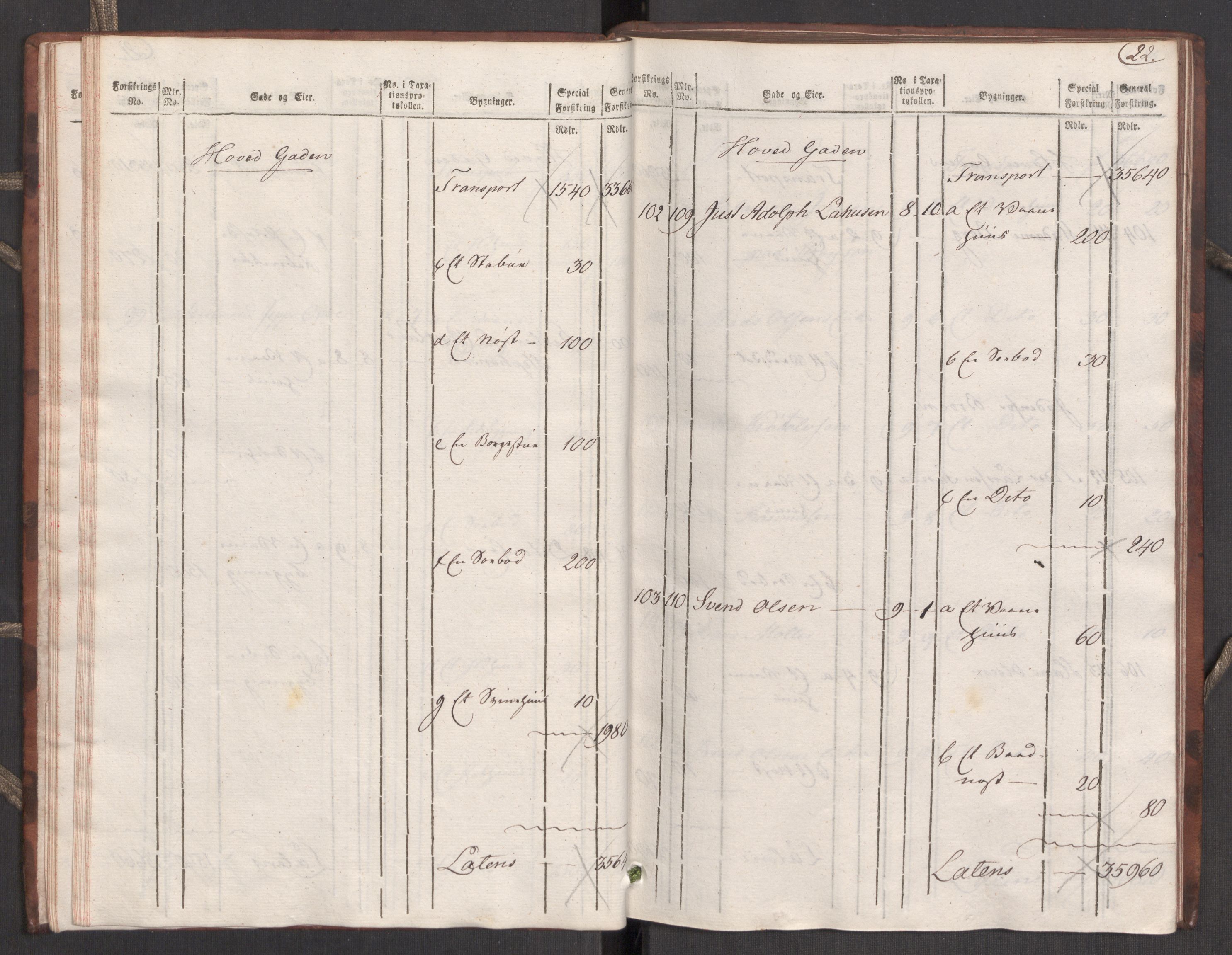 Kommersekollegiet, Brannforsikringskontoret 1767-1814, AV/RA-EA-5458/F/Fa/L0039/0001: Molde / Branntakstprotokoll, 1807-1817