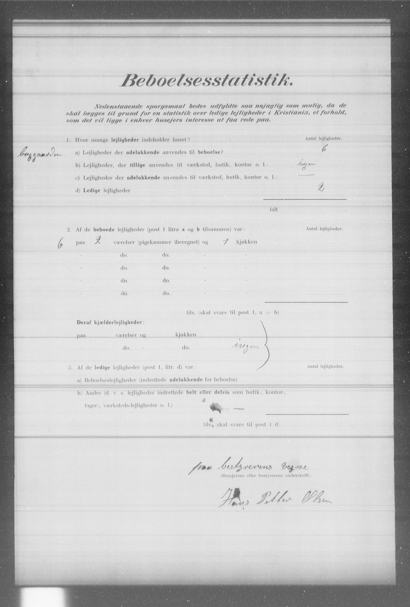 OBA, Municipal Census 1902 for Kristiania, 1902, p. 6739