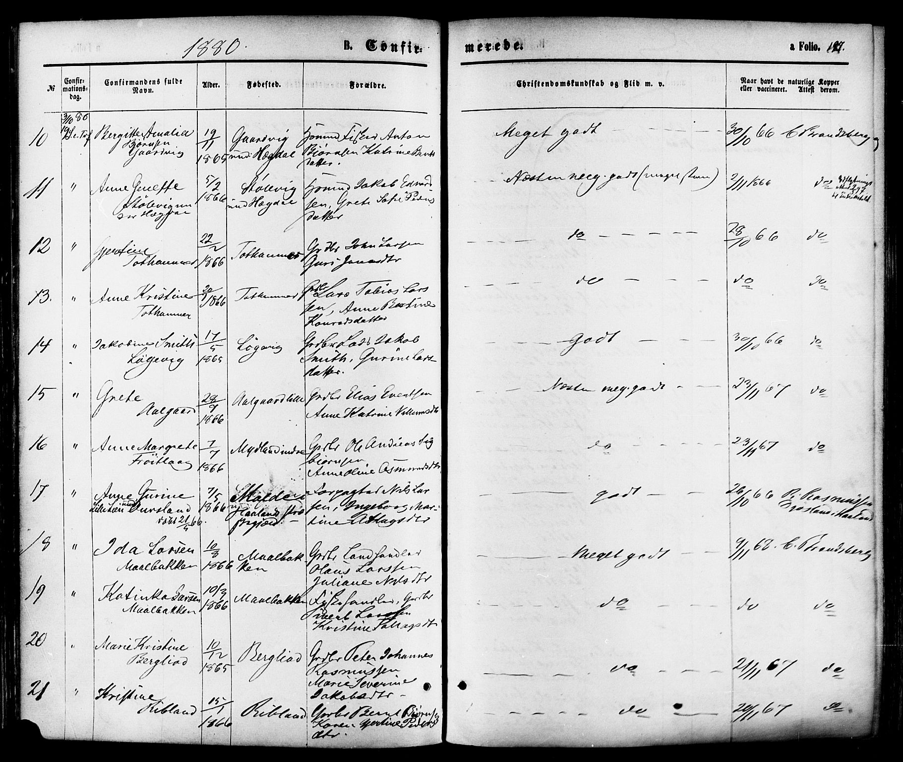 Sokndal sokneprestkontor, AV/SAST-A-101808: Parish register (official) no. A 10, 1874-1886, p. 197