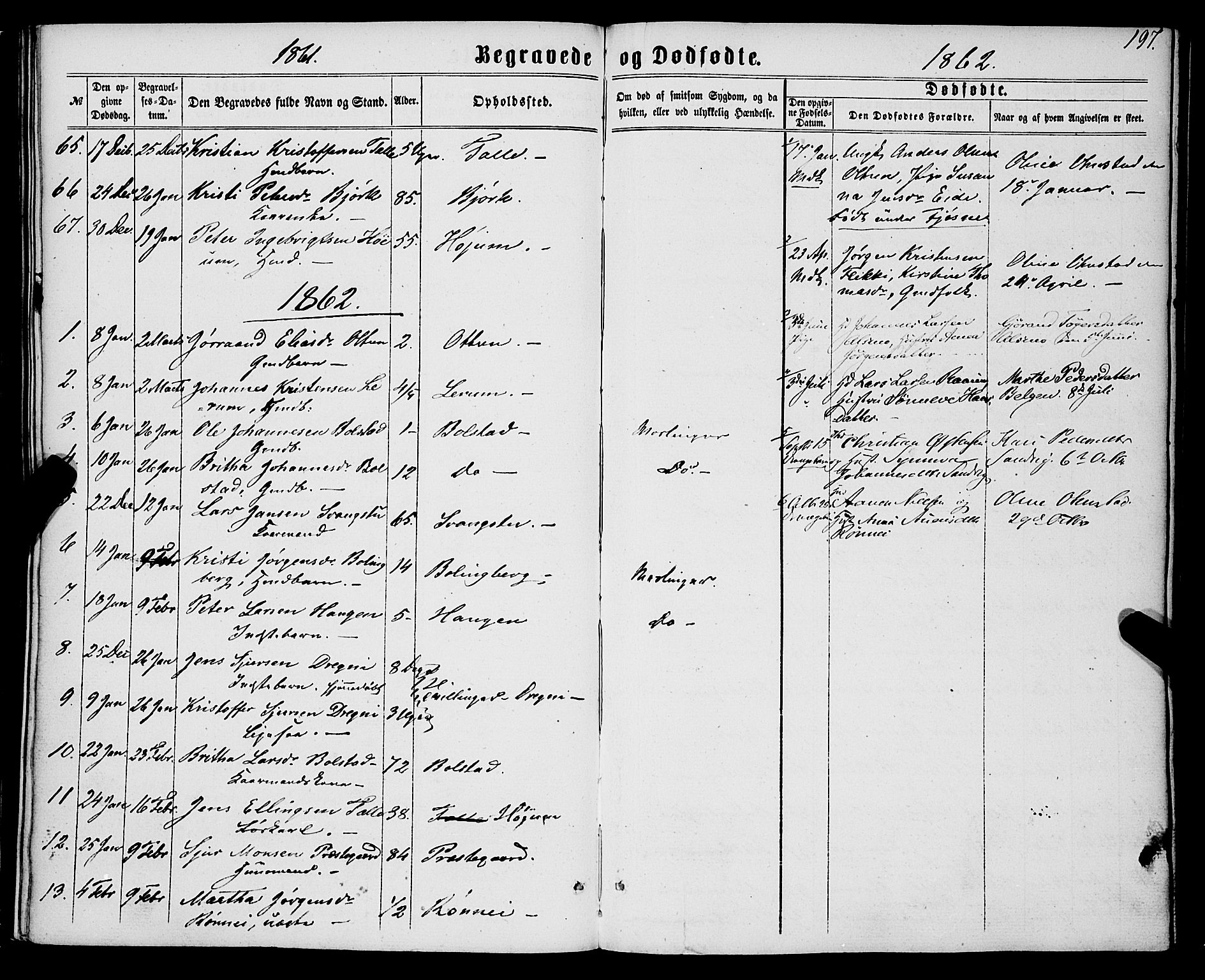 Luster sokneprestembete, SAB/A-81101/H/Haa/Haaa/L0008: Parish register (official) no. A 8, 1860-1870, p. 197