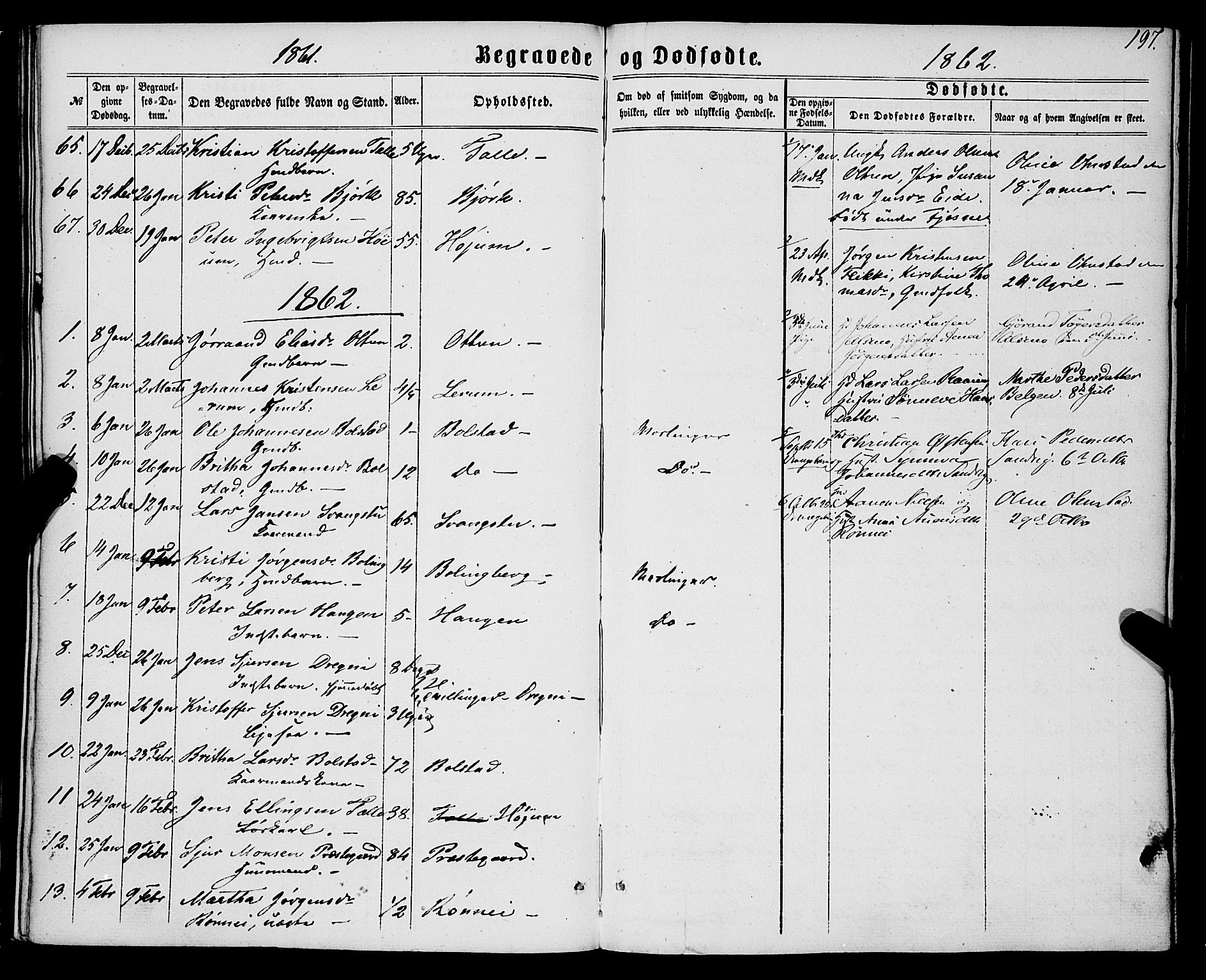 Luster sokneprestembete, AV/SAB-A-81101/H/Haa/Haaa/L0008: Parish register (official) no. A 8, 1860-1870, p. 197