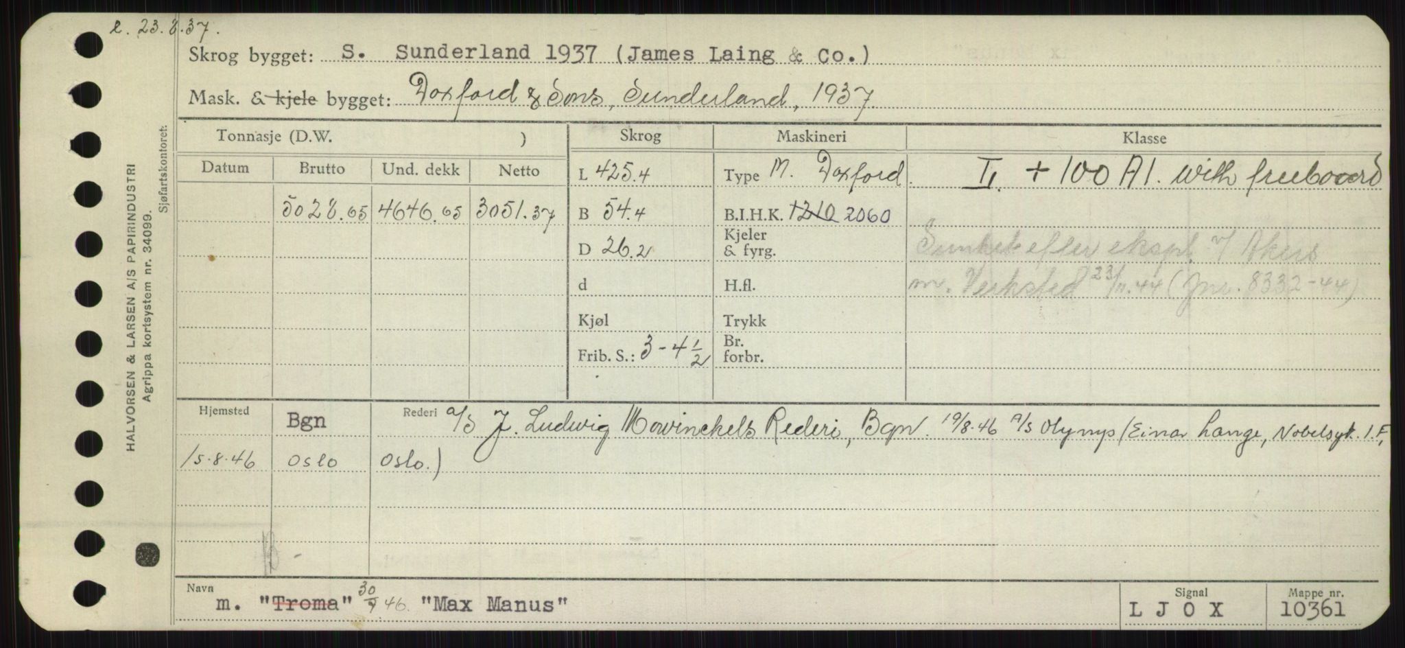 Sjøfartsdirektoratet med forløpere, Skipsmålingen, RA/S-1627/H/Hb/L0003: Fartøy, I-N, p. 347