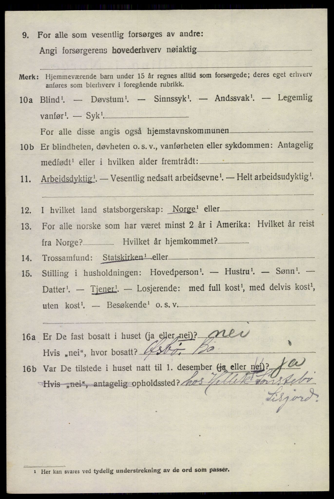 SAKO, 1920 census for Bø (Telemark), 1920, p. 5761