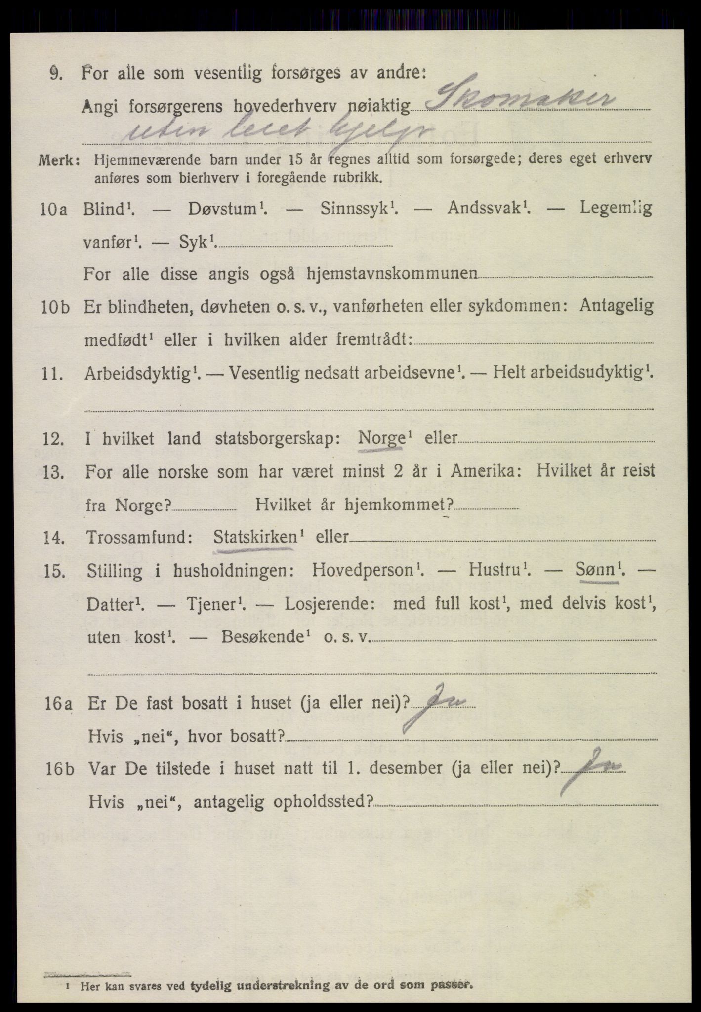 SAT, 1920 census for Veøy, 1920, p. 3532