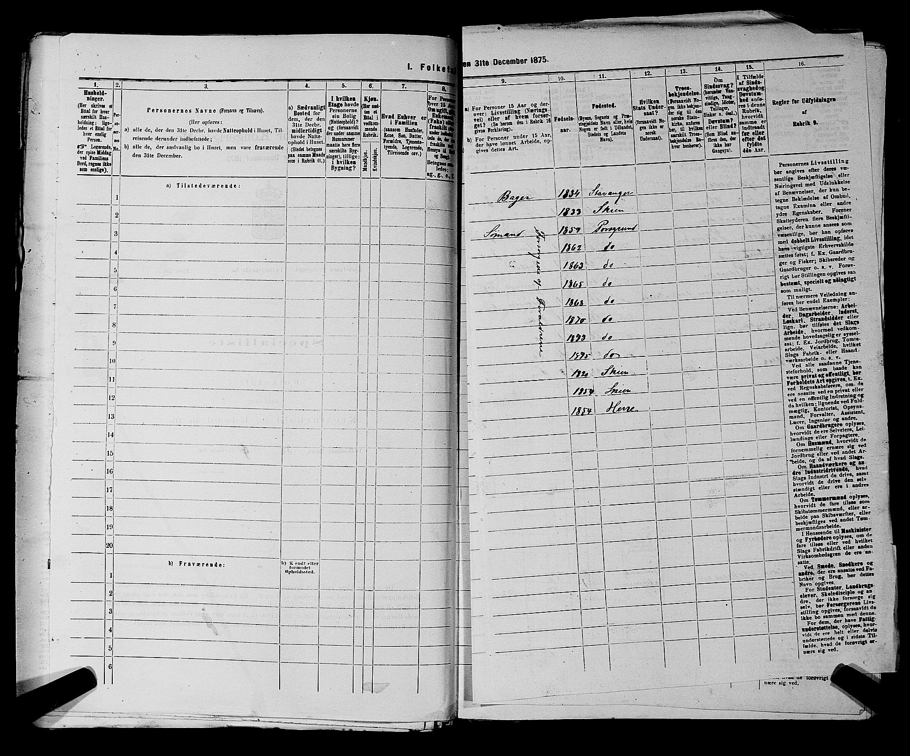 SAKO, 1875 census for 0805P Porsgrunn, 1875, p. 366