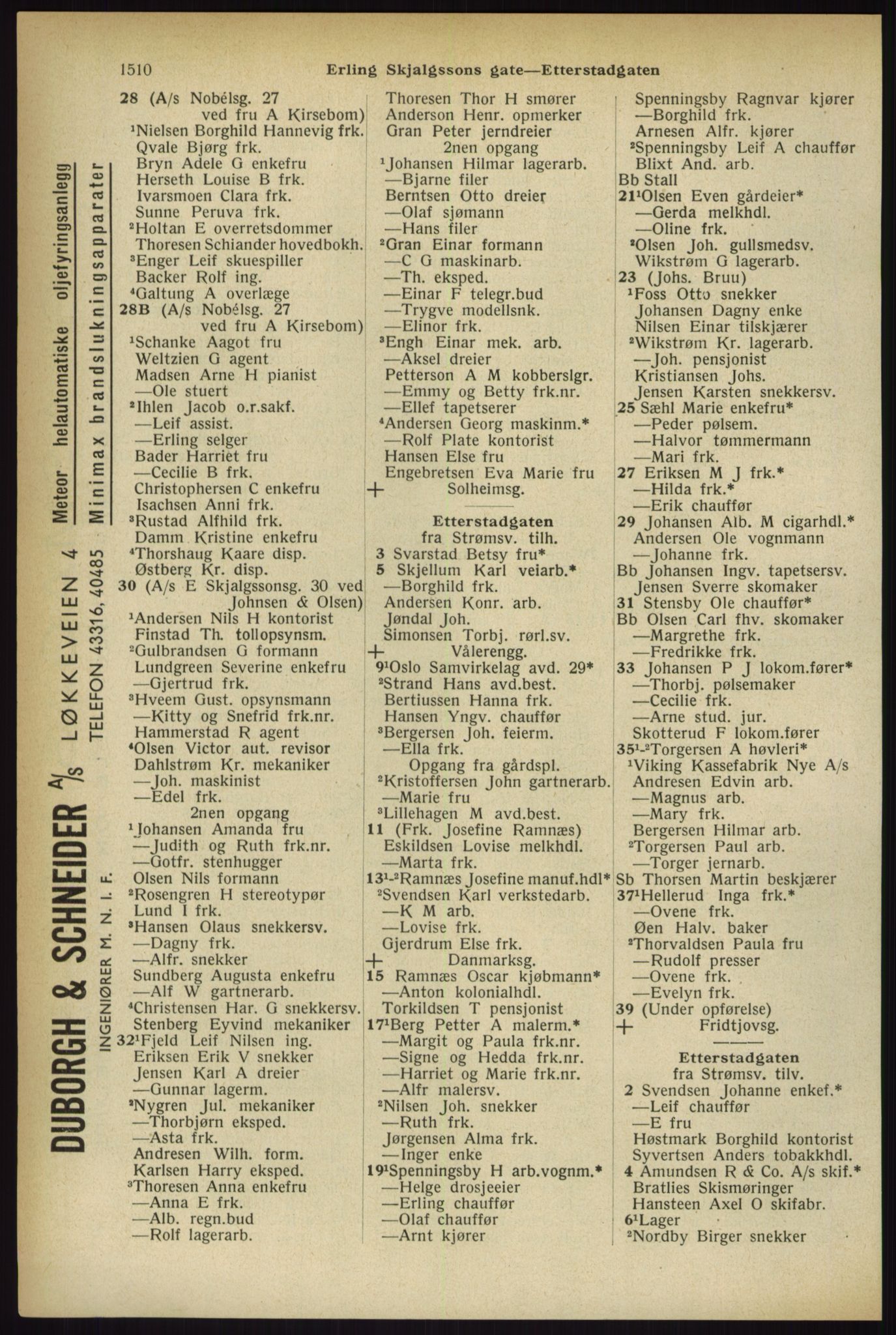 Kristiania/Oslo adressebok, PUBL/-, 1933, p. 1510