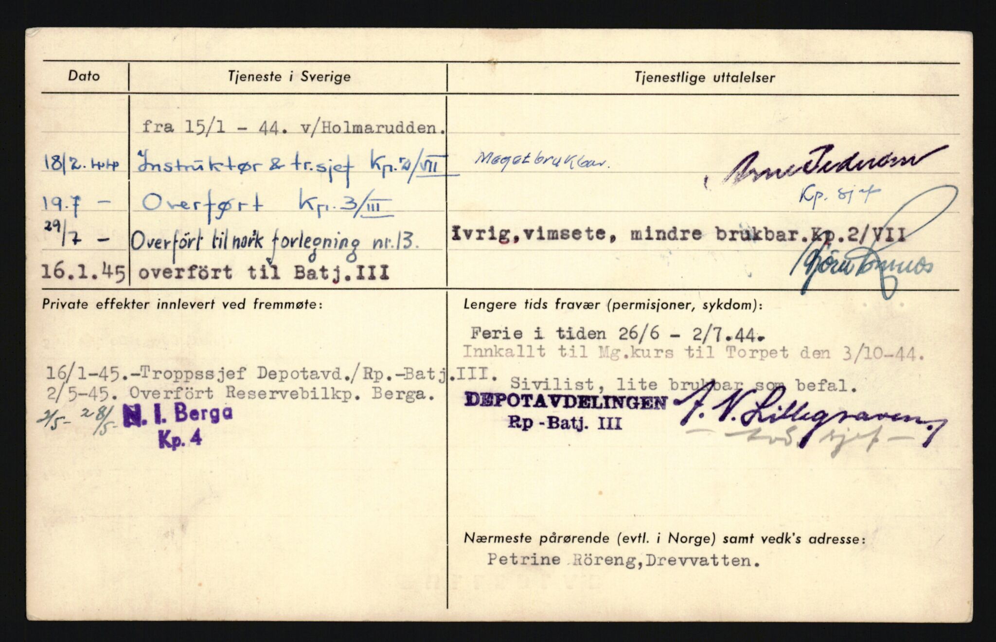 Forsvaret, Sør-Hålogaland landforsvar, AV/RA-RAFA-2552/P/Pa/L0303: Personellmapper for slettet personell, yrkesbefal og vernepliktig befal, født 1917-1920, 1936-1980, p. 232