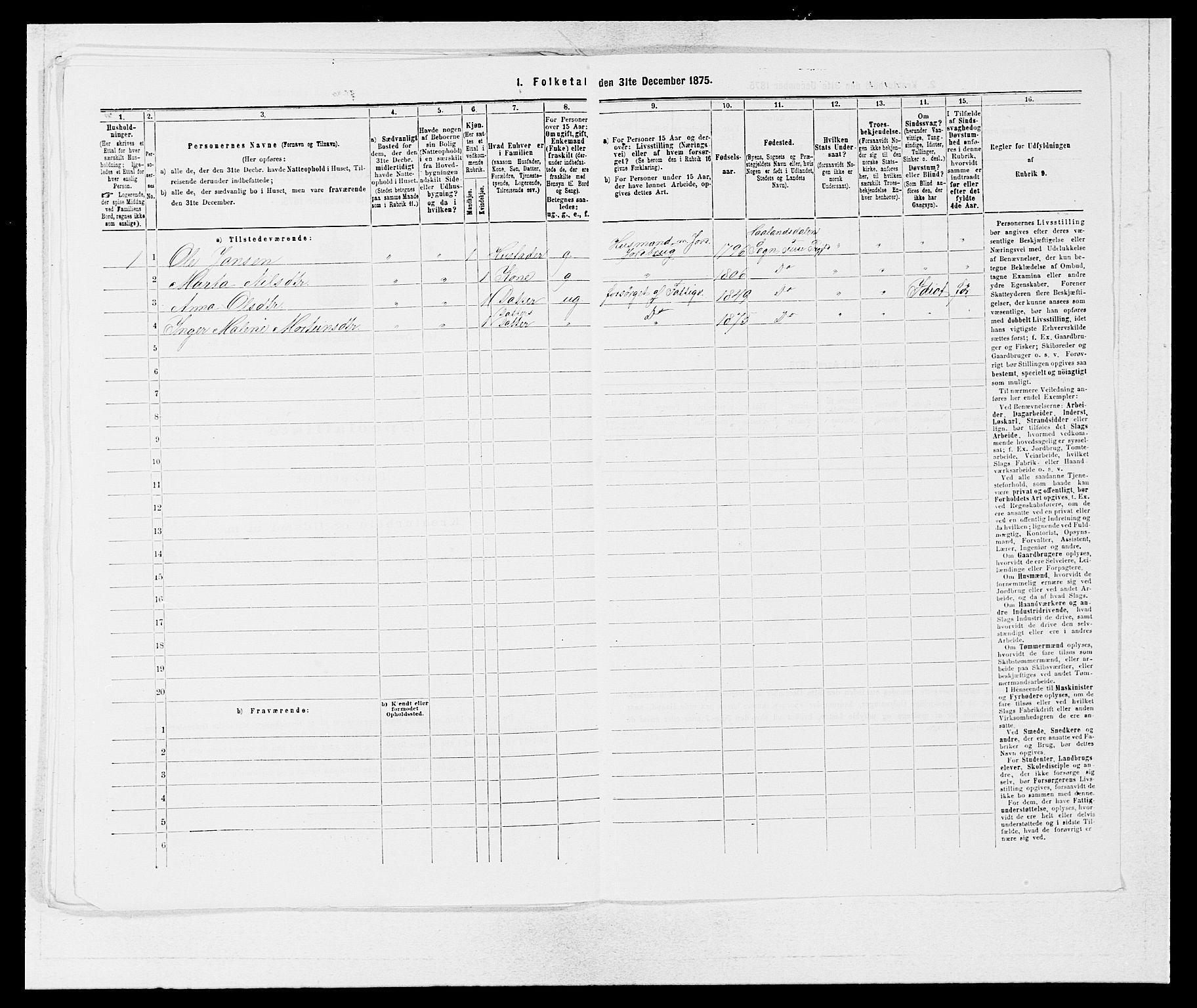 SAB, 1875 census for 1241P Fusa, 1875, p. 448