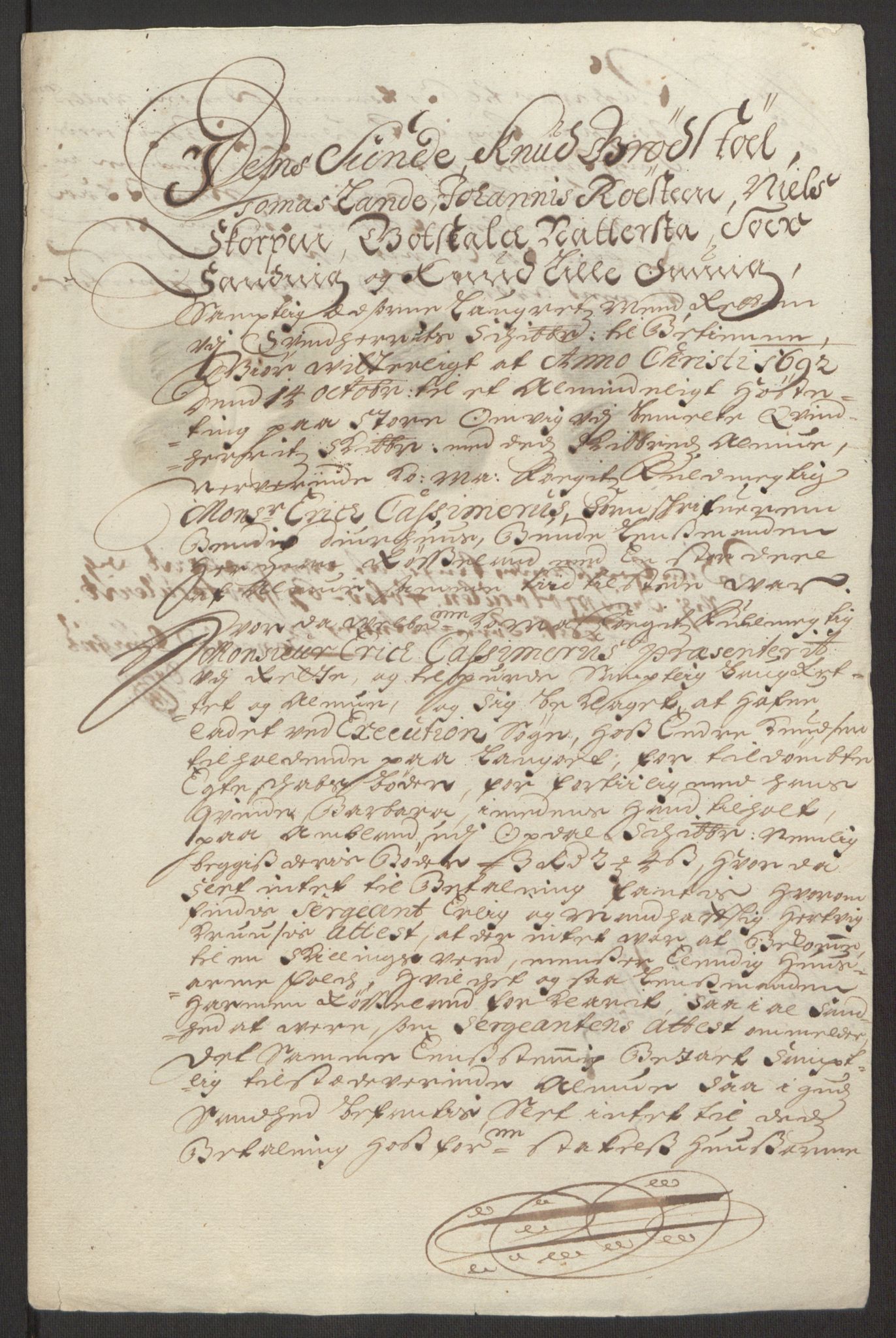 Rentekammeret inntil 1814, Reviderte regnskaper, Fogderegnskap, AV/RA-EA-4092/R48/L2973: Fogderegnskap Sunnhordland og Hardanger, 1691-1692, p. 445