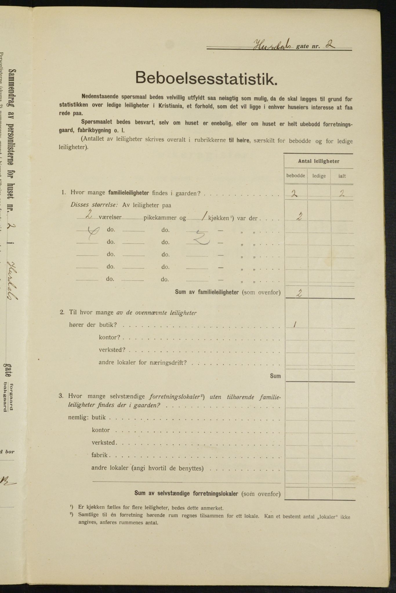 OBA, Municipal Census 1913 for Kristiania, 1913, p. 42067