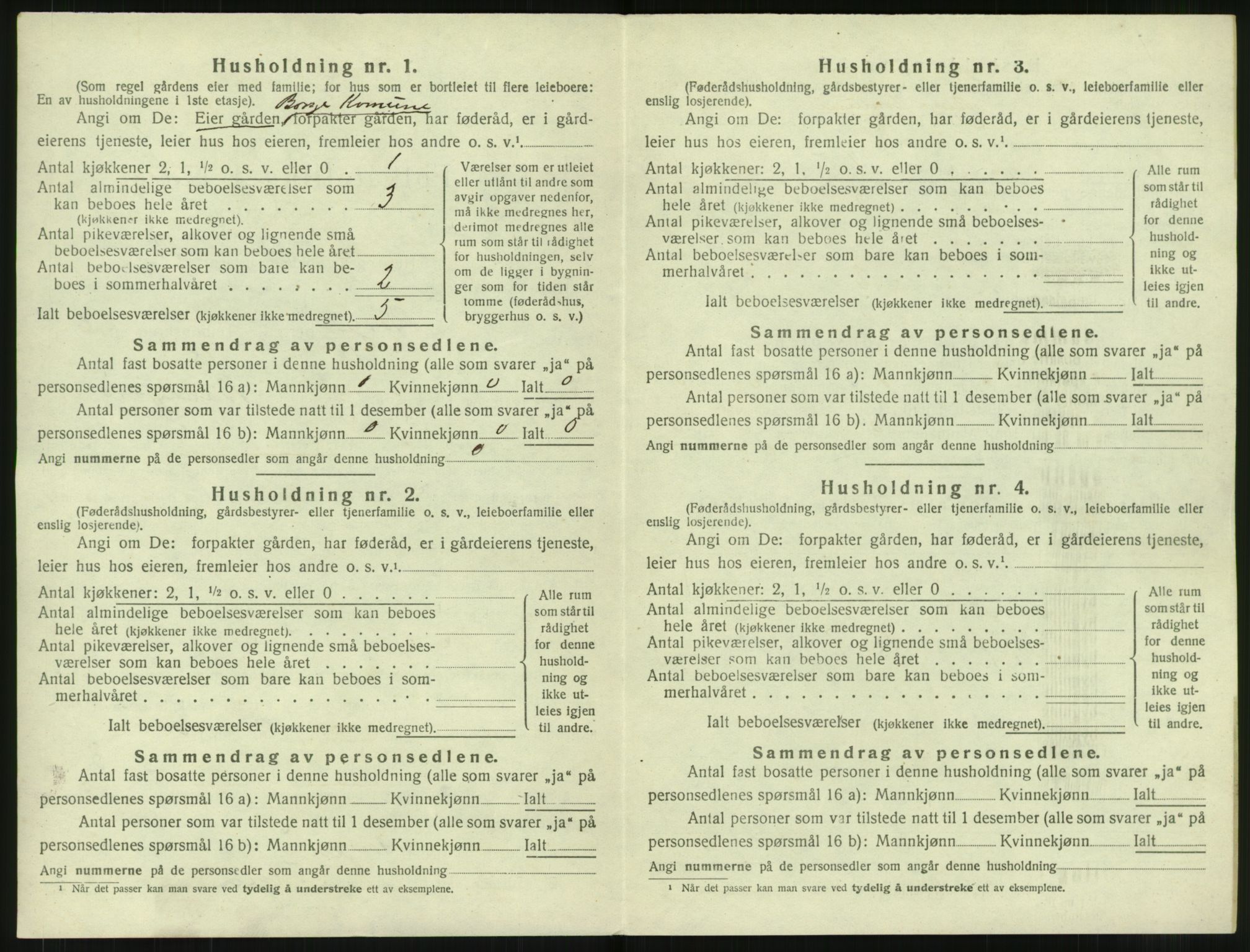 SAT, 1920 census for Borge, 1920, p. 780