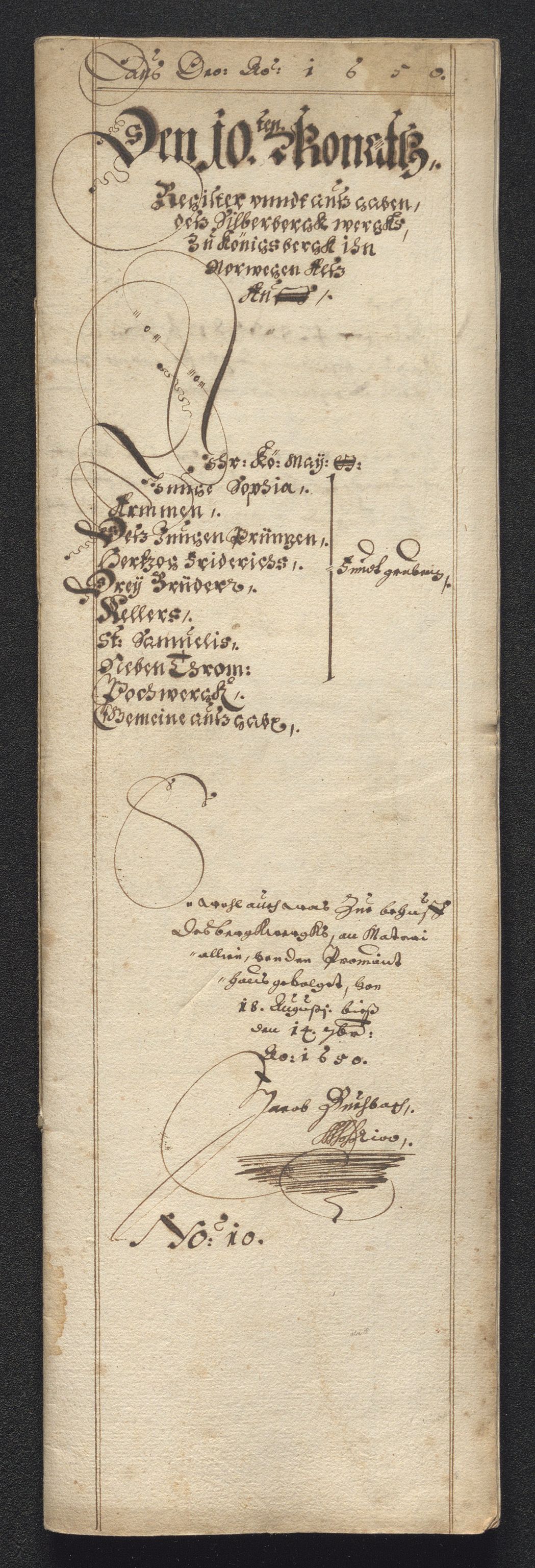 Kongsberg Sølvverk 1623-1816, SAKO/EA-3135/001/D/Dc/Dcd/L0024: Utgiftsregnskap for gruver m.m. , 1650, p. 203