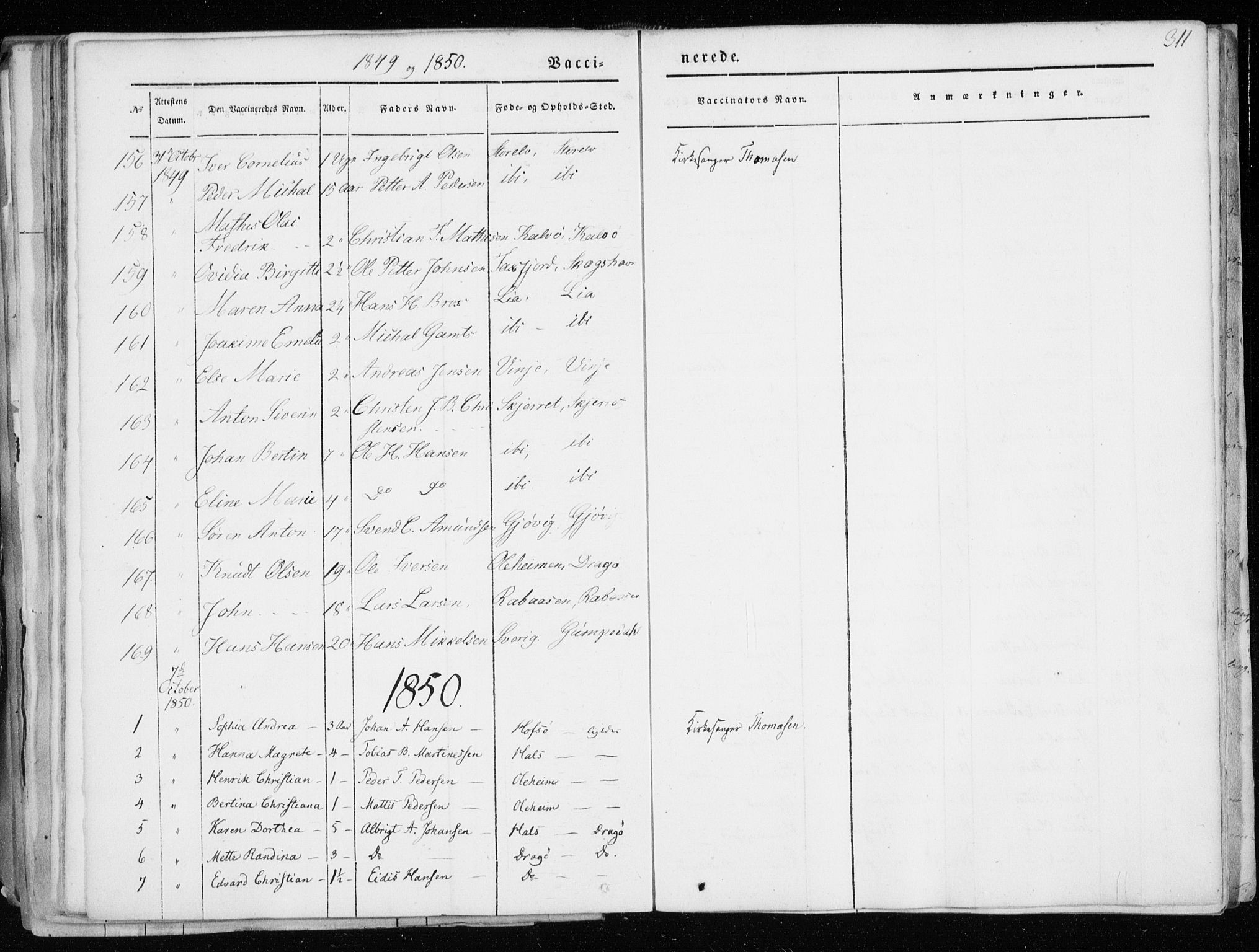 Tranøy sokneprestkontor, AV/SATØ-S-1313/I/Ia/Iaa/L0006kirke: Parish register (official) no. 6, 1844-1855, p. 311