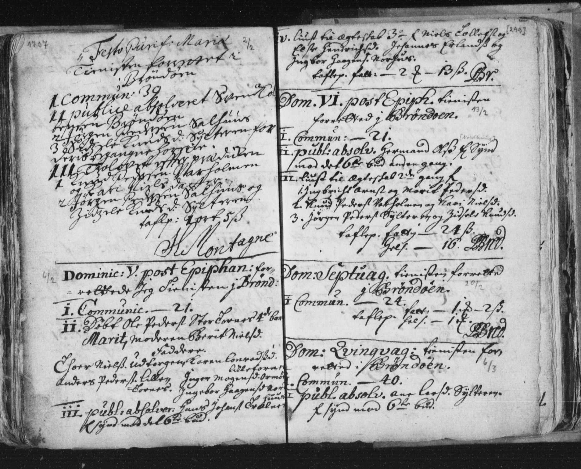 Ministerialprotokoller, klokkerbøker og fødselsregistre - Nordland, SAT/A-1459/813/L0192: Parish register (official) no. 813A02, 1677-1718, p. 299