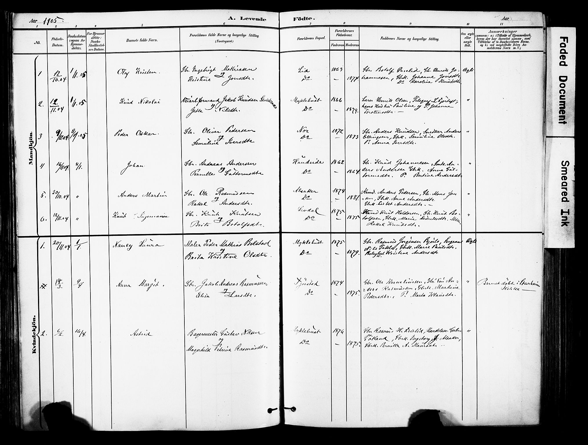 Eid sokneprestembete, AV/SAB-A-82301/H/Haa/Haab/L0001: Parish register (official) no. B 1, 1879-1906