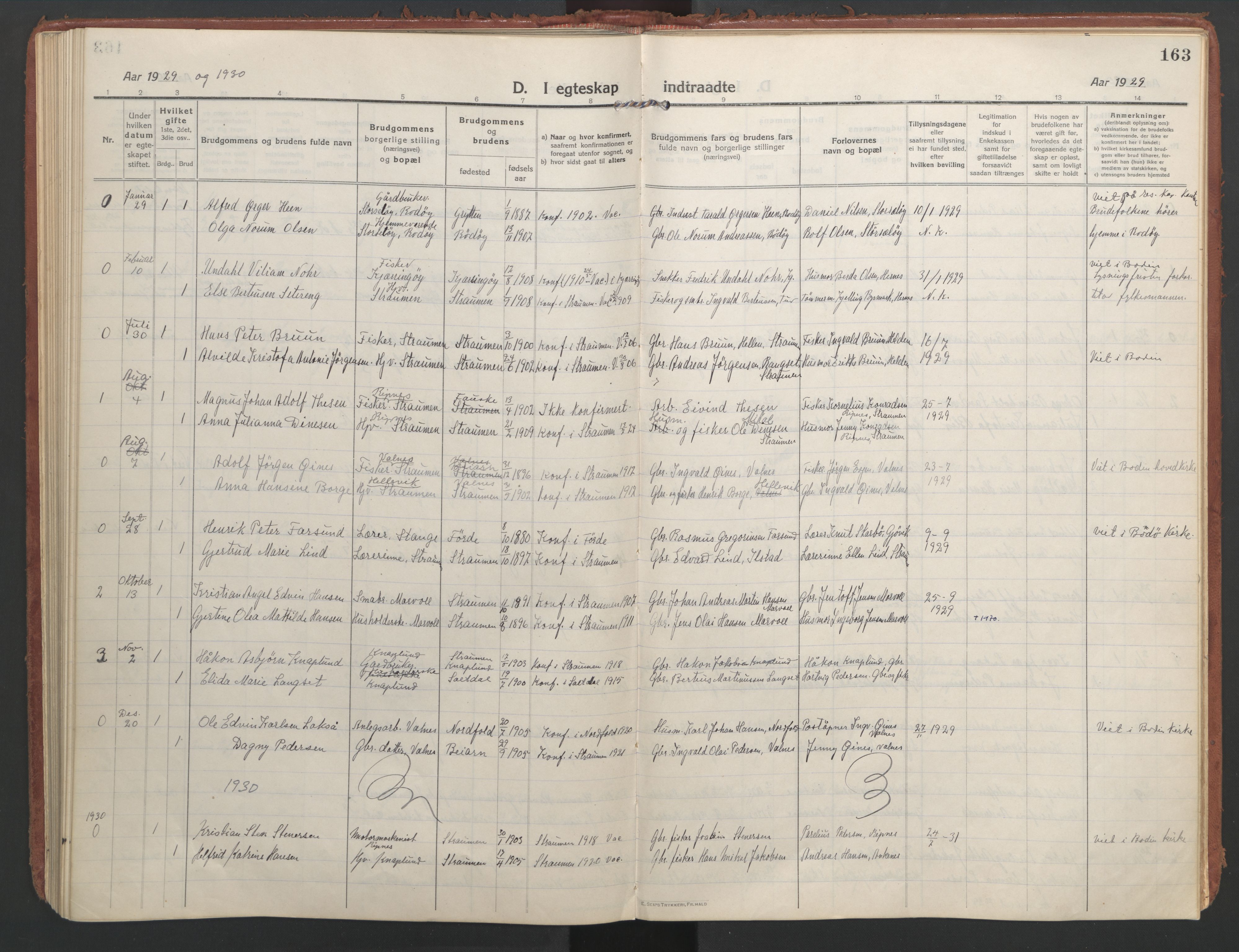 Ministerialprotokoller, klokkerbøker og fødselsregistre - Nordland, SAT/A-1459/804/L0086: Parish register (official) no. 804A07, 1916-1935, p. 163