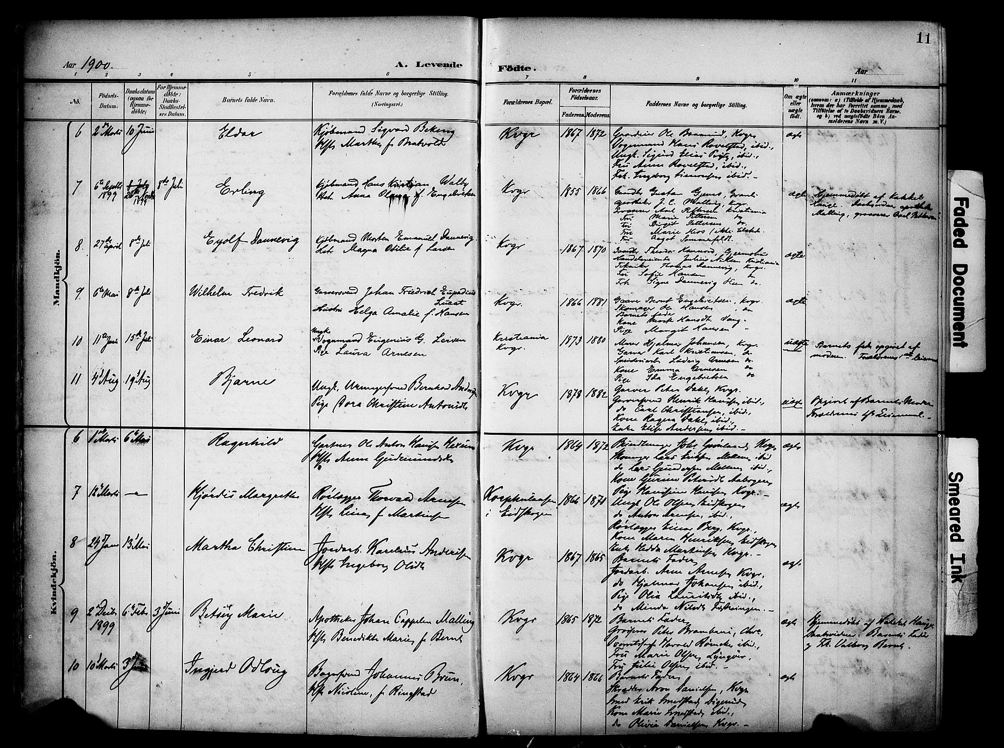 Vinger prestekontor, AV/SAH-PREST-024/H/Ha/Haa/L0016: Parish register (official) no. 16, 1898-1920, p. 11