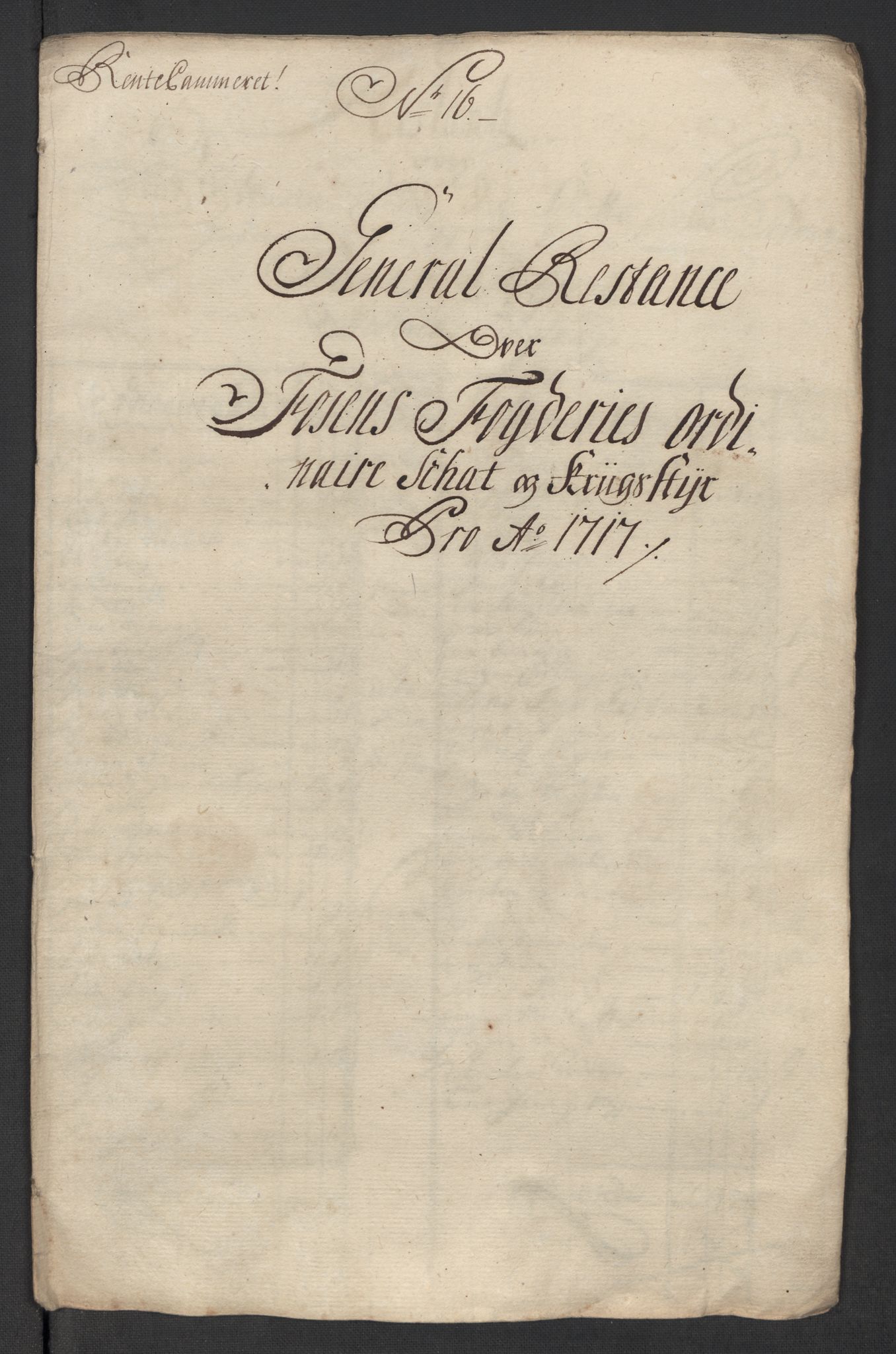 Rentekammeret inntil 1814, Reviderte regnskaper, Fogderegnskap, AV/RA-EA-4092/R57/L3865: Fogderegnskap Fosen, 1717, p. 232