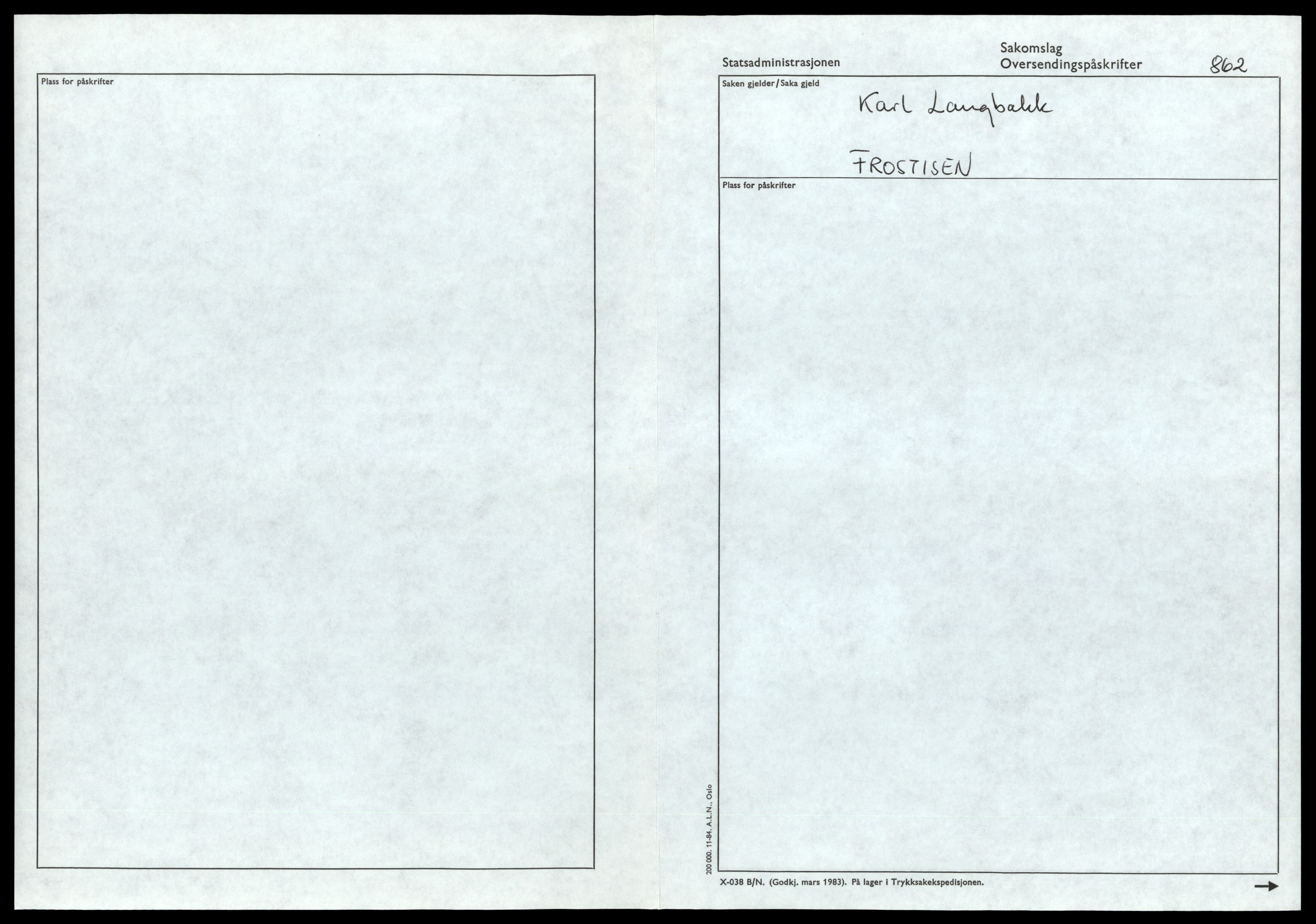 Reindriftsforvaltningen Nordland, SAT/A-5309/D/Dc/L0506/0005: Korrespondanse ordnet etter arkivnøkkel / Registrering av reinmerker - Hellemo, 1964-1985, p. 77