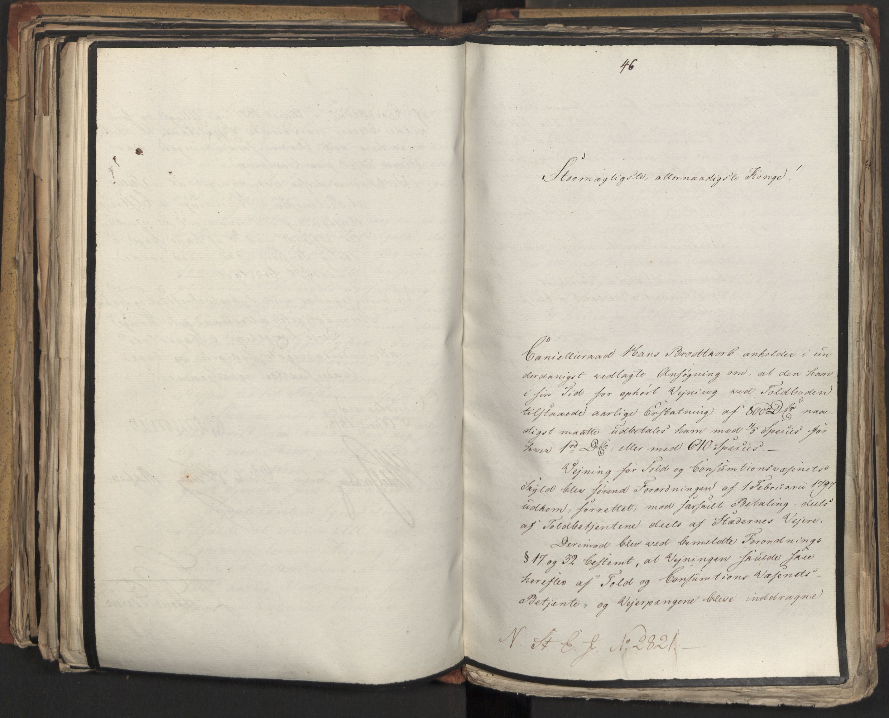 Statsrådsavdelingen i Stockholm, AV/RA-S-1003/D/Da/L0013: Regjeringsinnstillinger nr. 2761-2889, 1818, p. 316