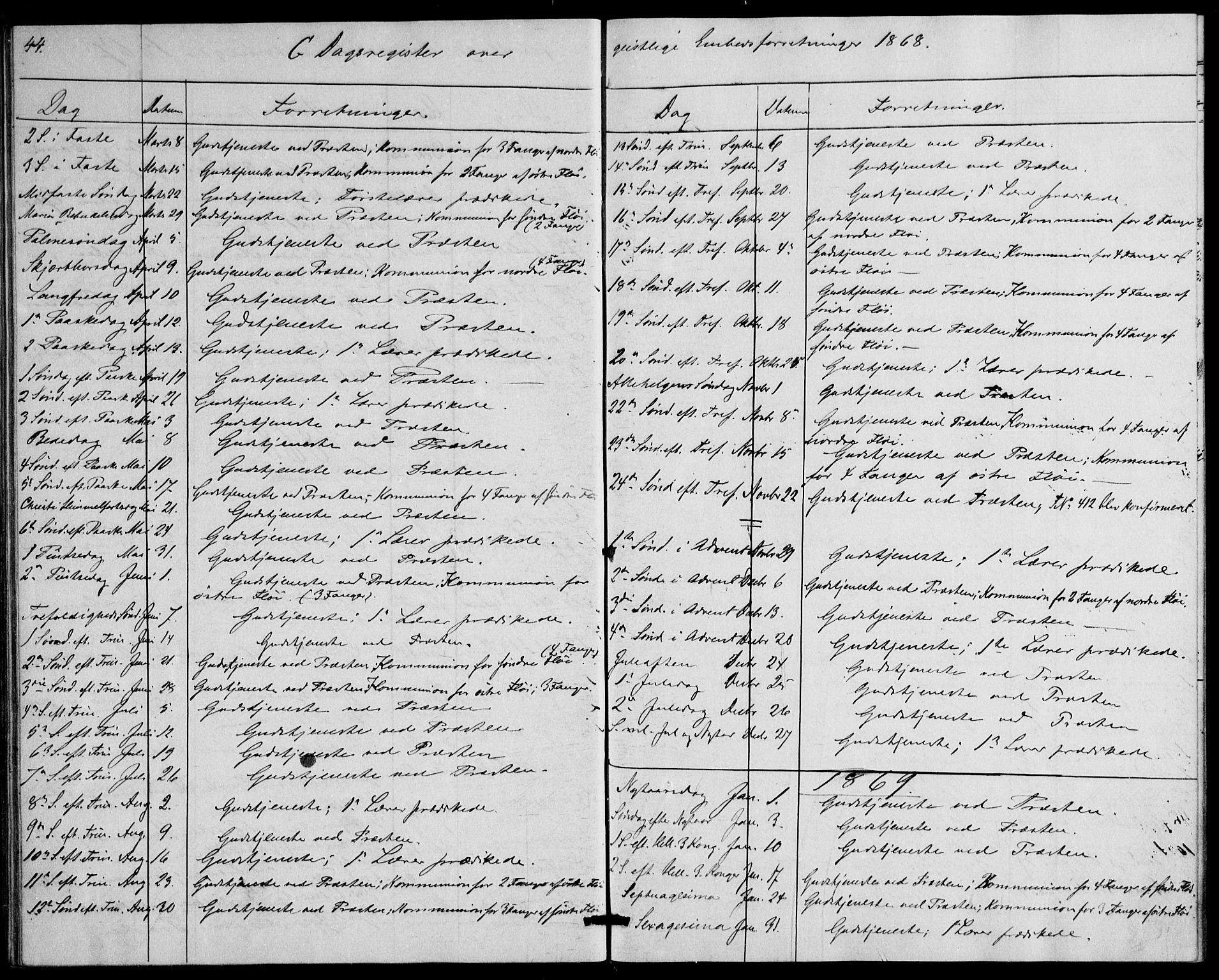 Botsfengslet prestekontor kirkebøker, SAO/A-11688a: Parish register (official) no. 1, 1853-1880, p. 44