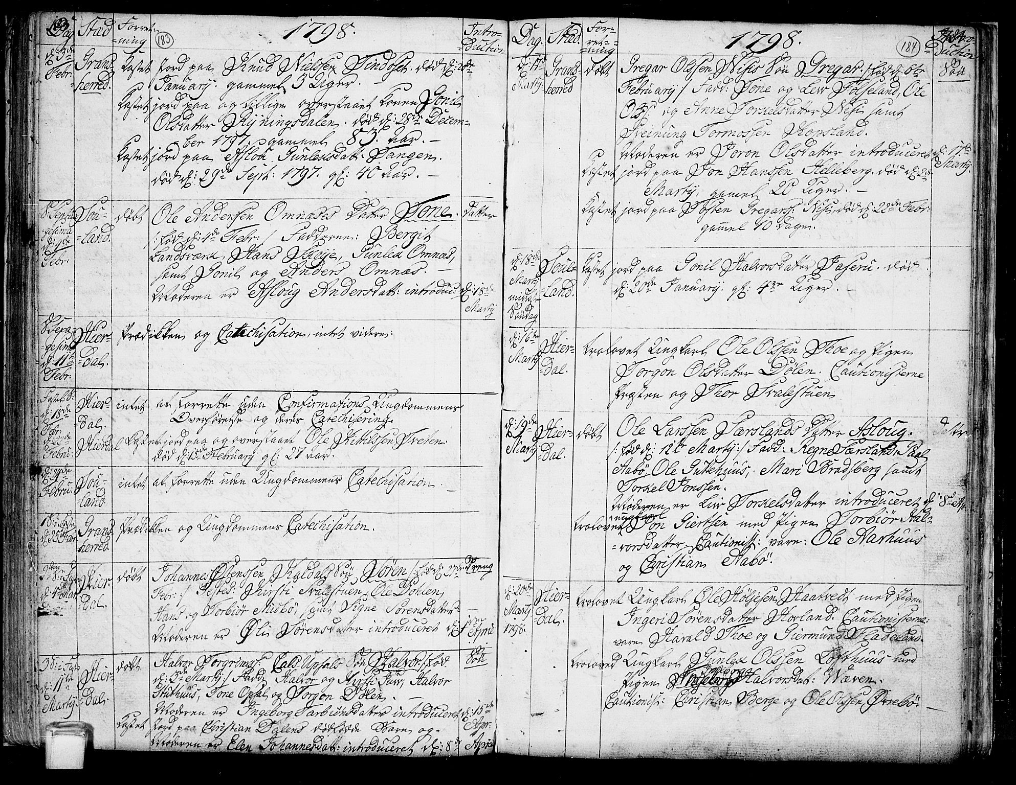 Hjartdal kirkebøker, SAKO/A-270/F/Fa/L0005: Parish register (official) no. I 5, 1776-1801, p. 183-184