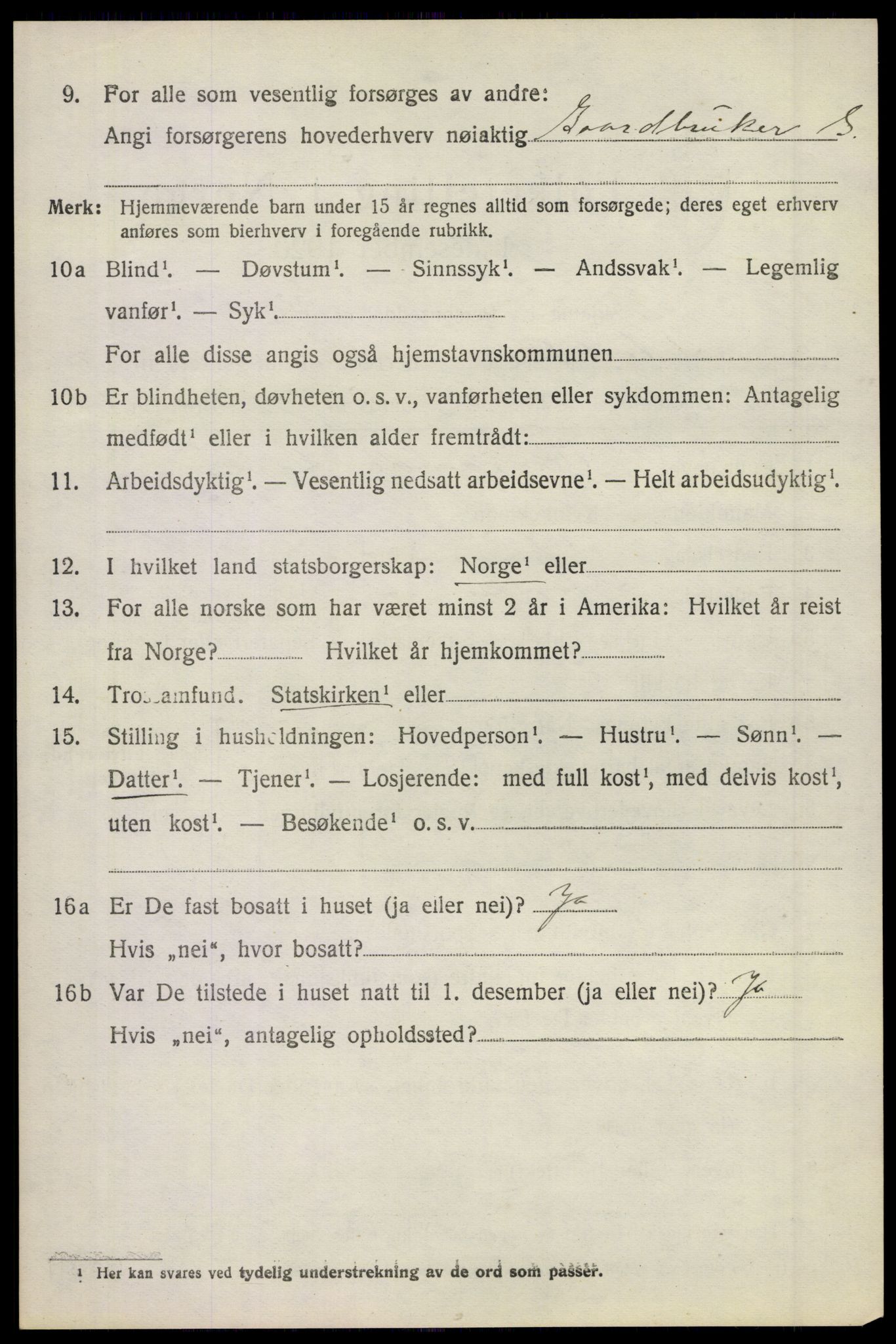 SAKO, 1920 census for Stokke, 1920, p. 10941