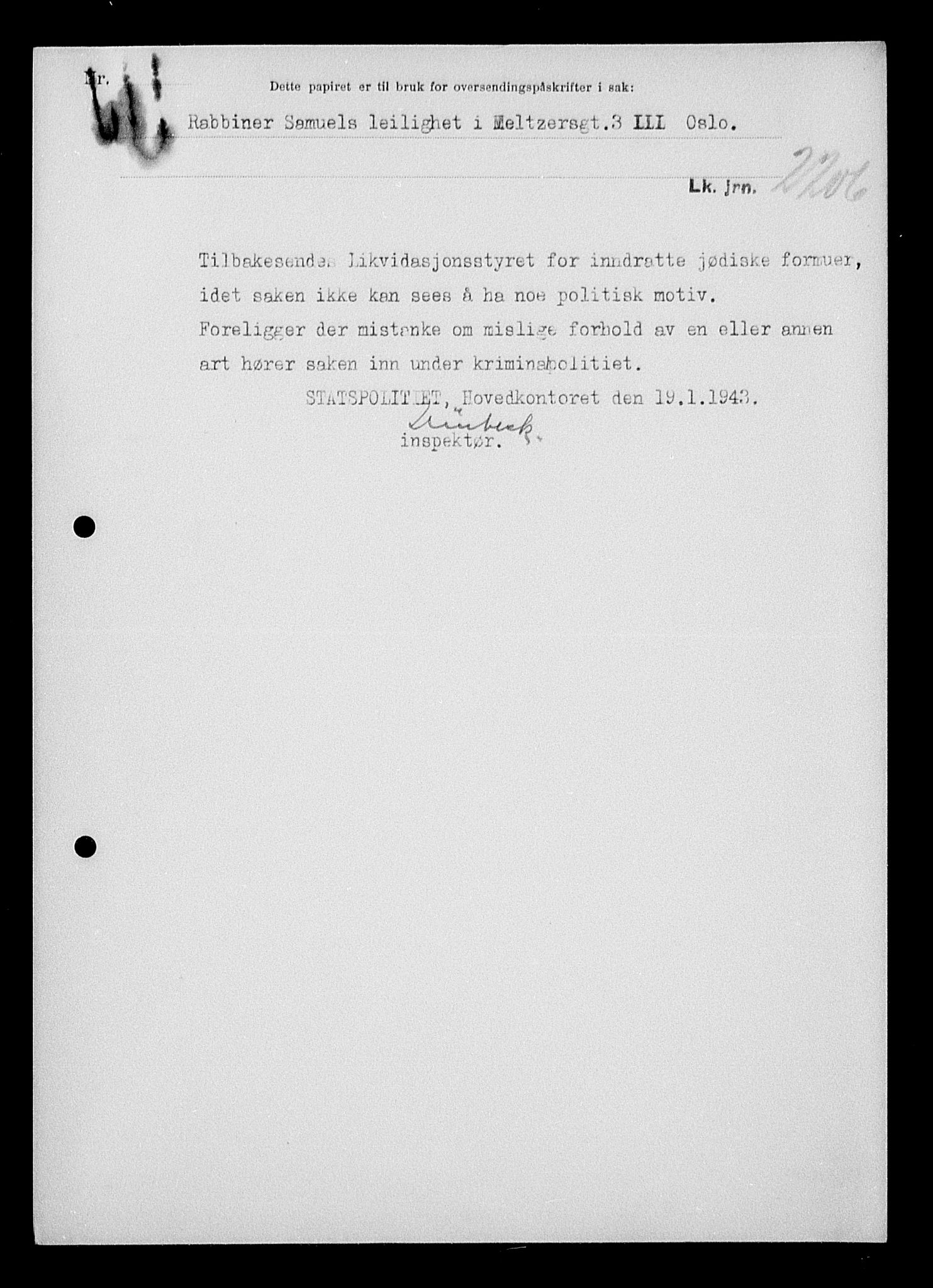 Justisdepartementet, Tilbakeføringskontoret for inndratte formuer, AV/RA-S-1564/H/Hc/Hcc/L0976: --, 1945-1947, p. 788