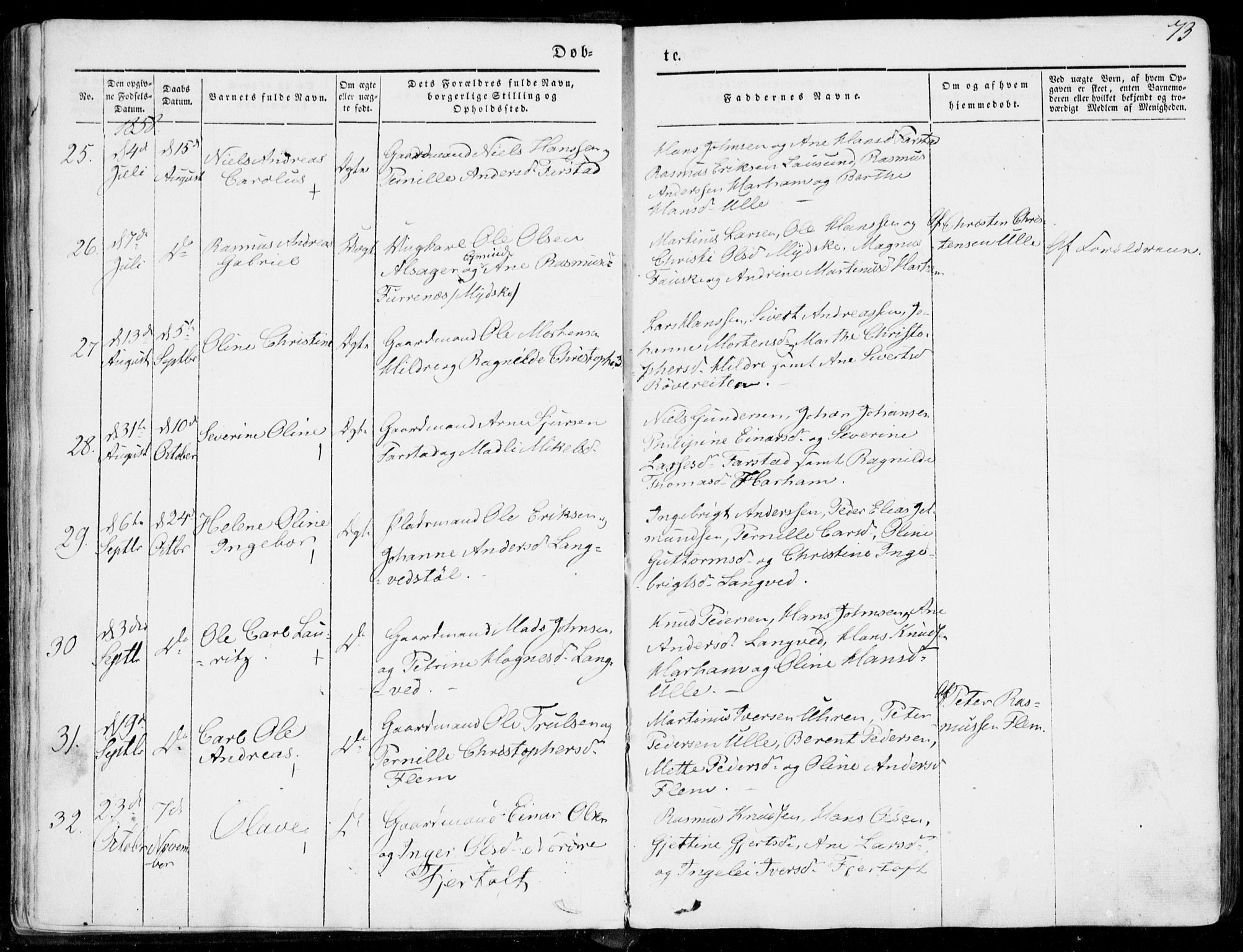 Ministerialprotokoller, klokkerbøker og fødselsregistre - Møre og Romsdal, AV/SAT-A-1454/536/L0497: Parish register (official) no. 536A06, 1845-1865, p. 73