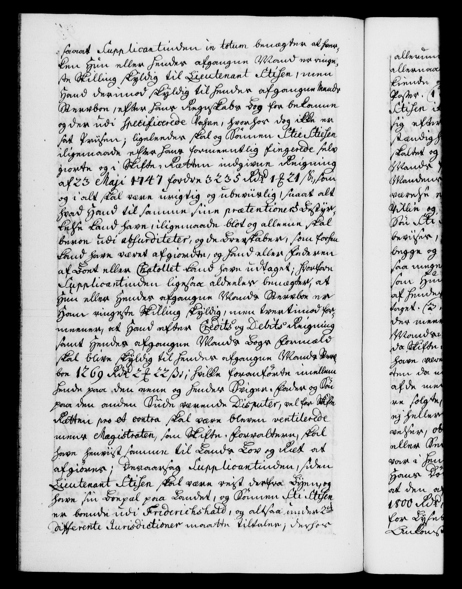 Danske Kanselli 1572-1799, AV/RA-EA-3023/F/Fc/Fca/Fcab/L0032: Norske tegnelser, 1749-1750, p. 93b