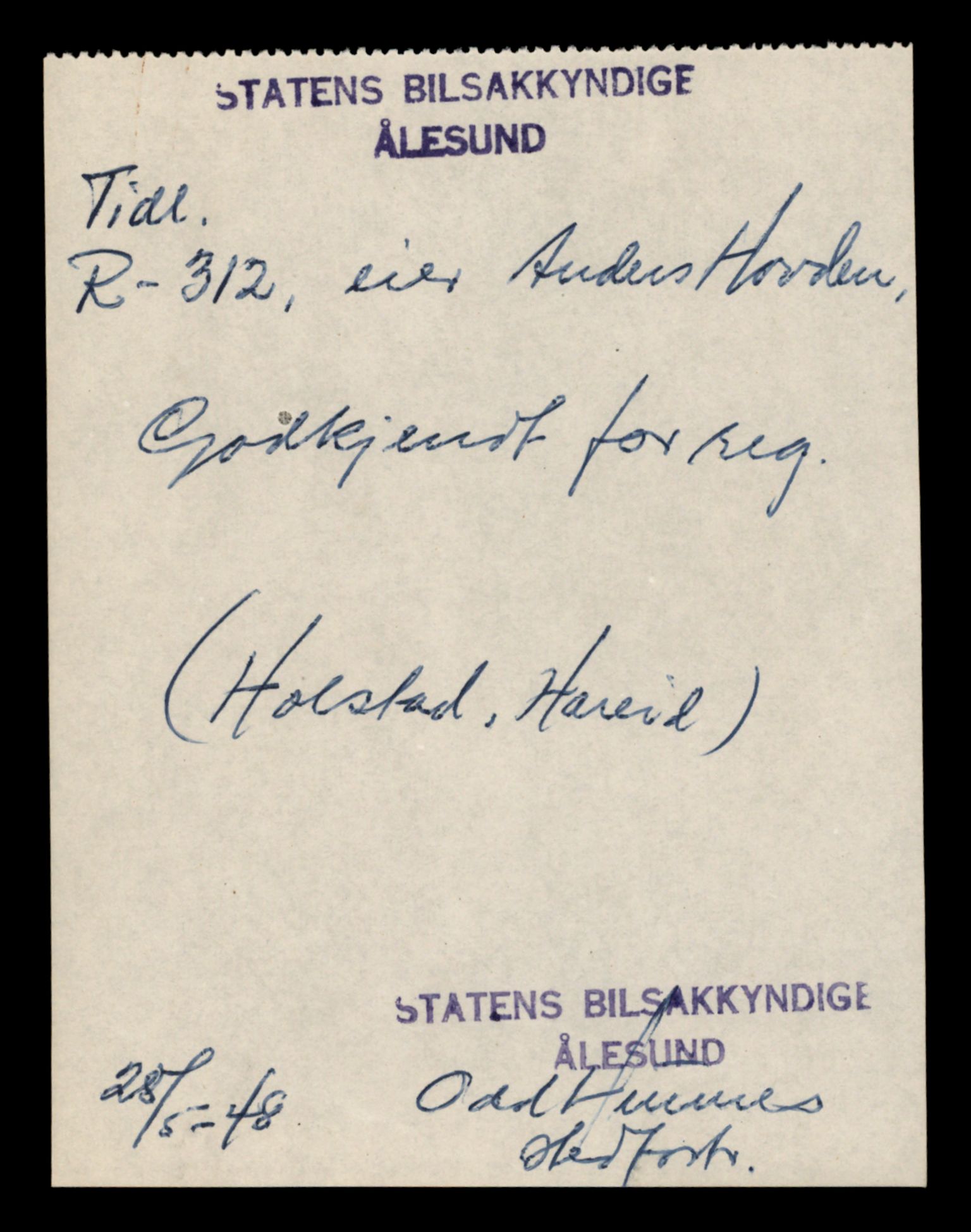 Møre og Romsdal vegkontor - Ålesund trafikkstasjon, AV/SAT-A-4099/F/Fe/L0026: Registreringskort for kjøretøy T 11046 - T 11160, 1927-1998, p. 1241