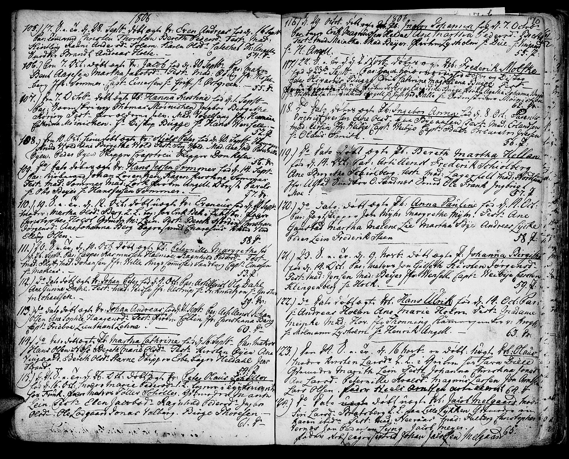 Ministerialprotokoller, klokkerbøker og fødselsregistre - Sør-Trøndelag, AV/SAT-A-1456/601/L0039: Parish register (official) no. 601A07, 1770-1819, p. 170a