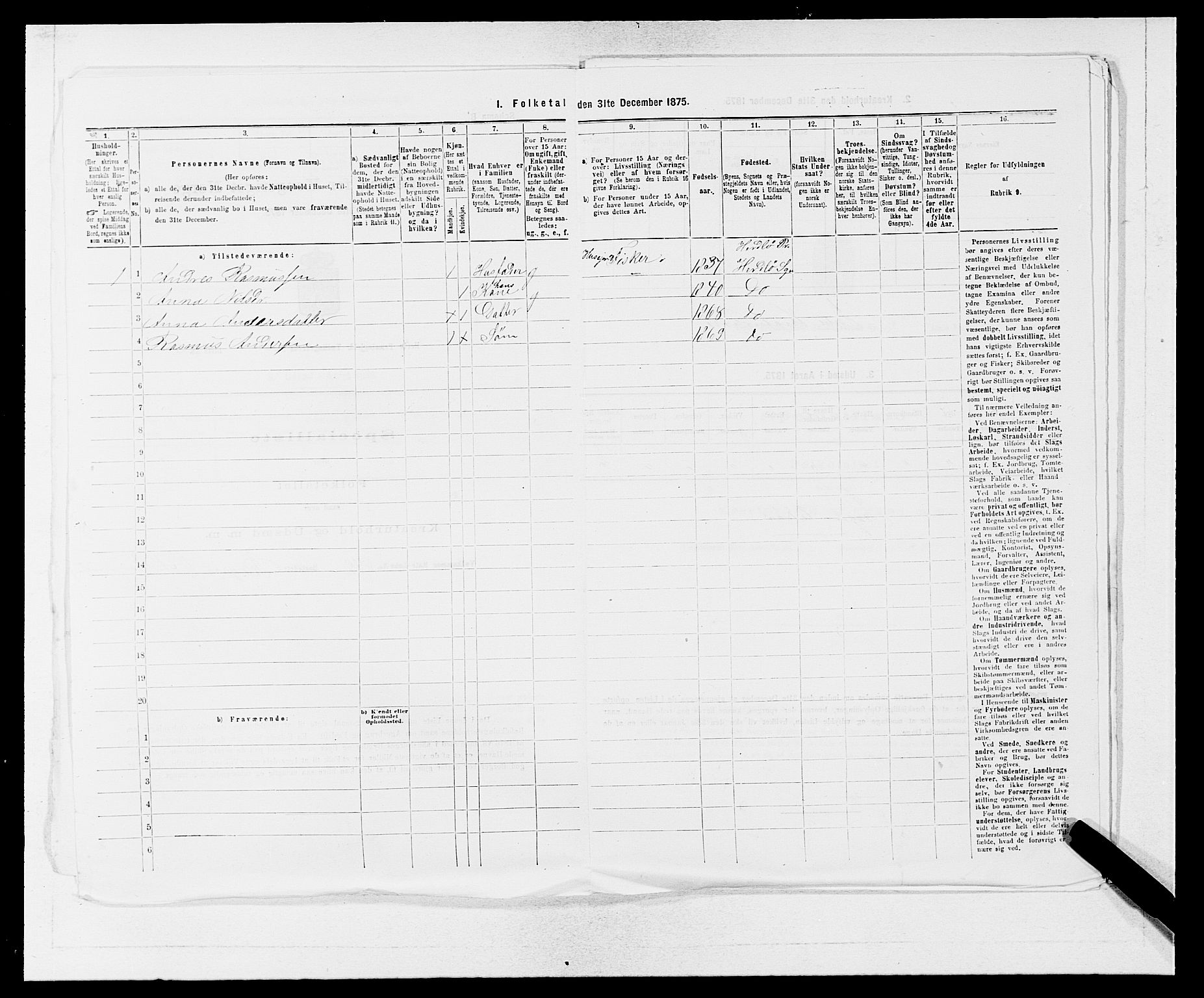 SAB, 1875 census for 1258P Herdla, 1875, p. 624