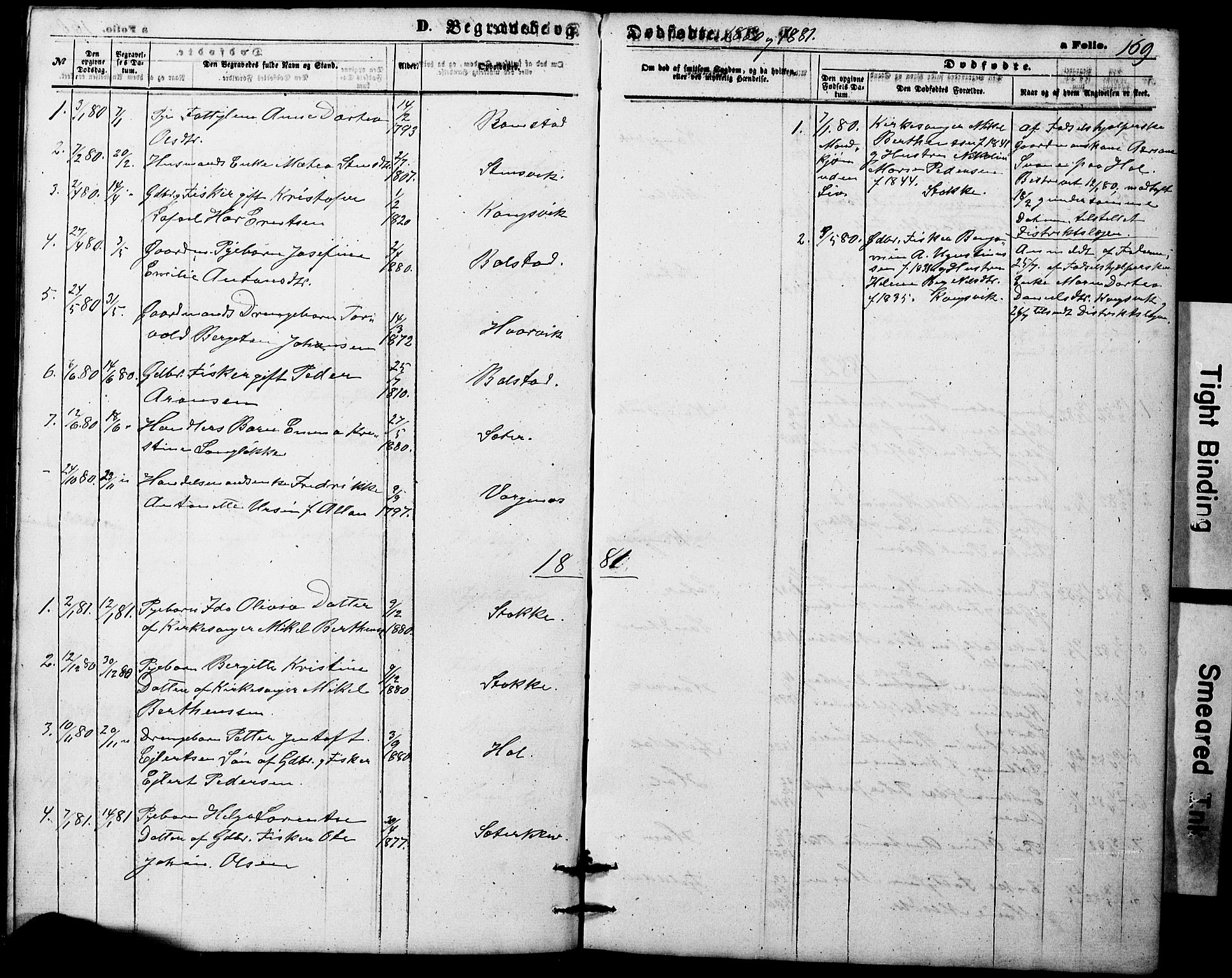 Ministerialprotokoller, klokkerbøker og fødselsregistre - Nordland, AV/SAT-A-1459/865/L0930: Parish register (copy) no. 865C02, 1866-1884, p. 169