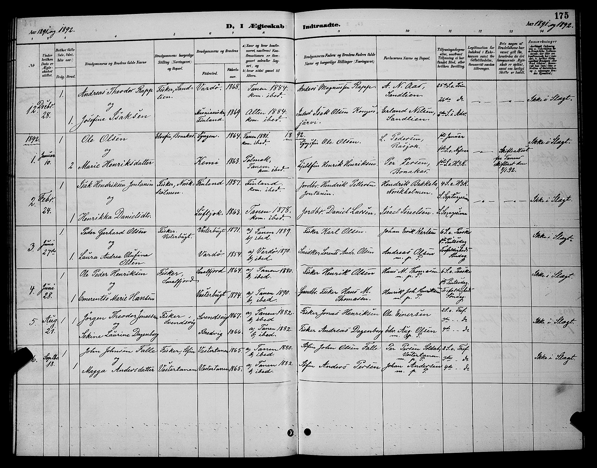 Tana sokneprestkontor, SATØ/S-1334/H/Hb/L0004klokker: Parish register (copy) no. 4, 1890-1903, p. 175