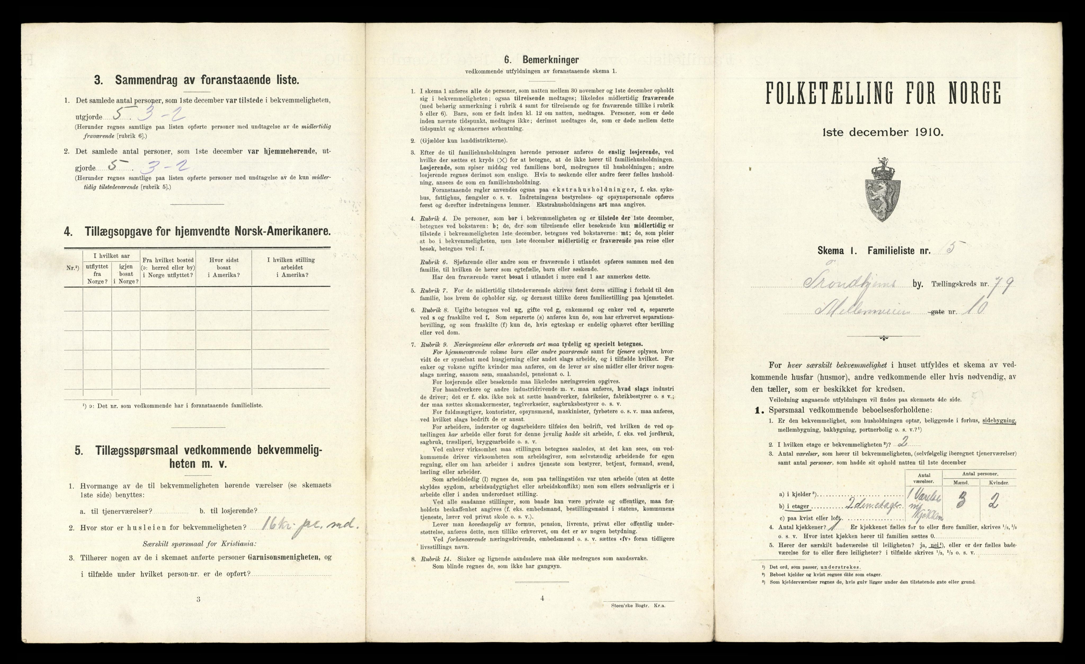 RA, 1910 census for Trondheim, 1910, p. 23895