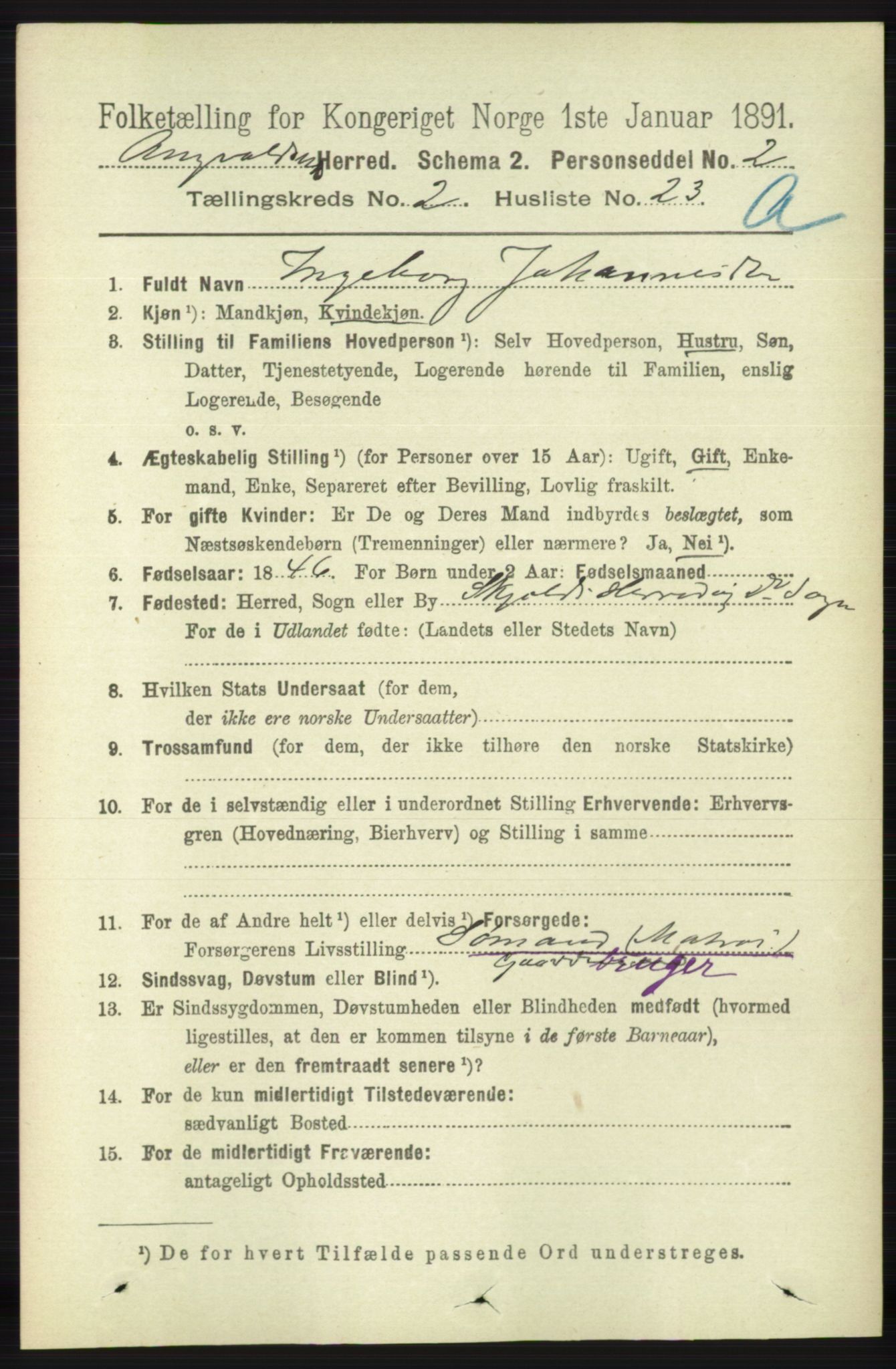 RA, 1891 census for 1147 Avaldsnes, 1891, p. 939
