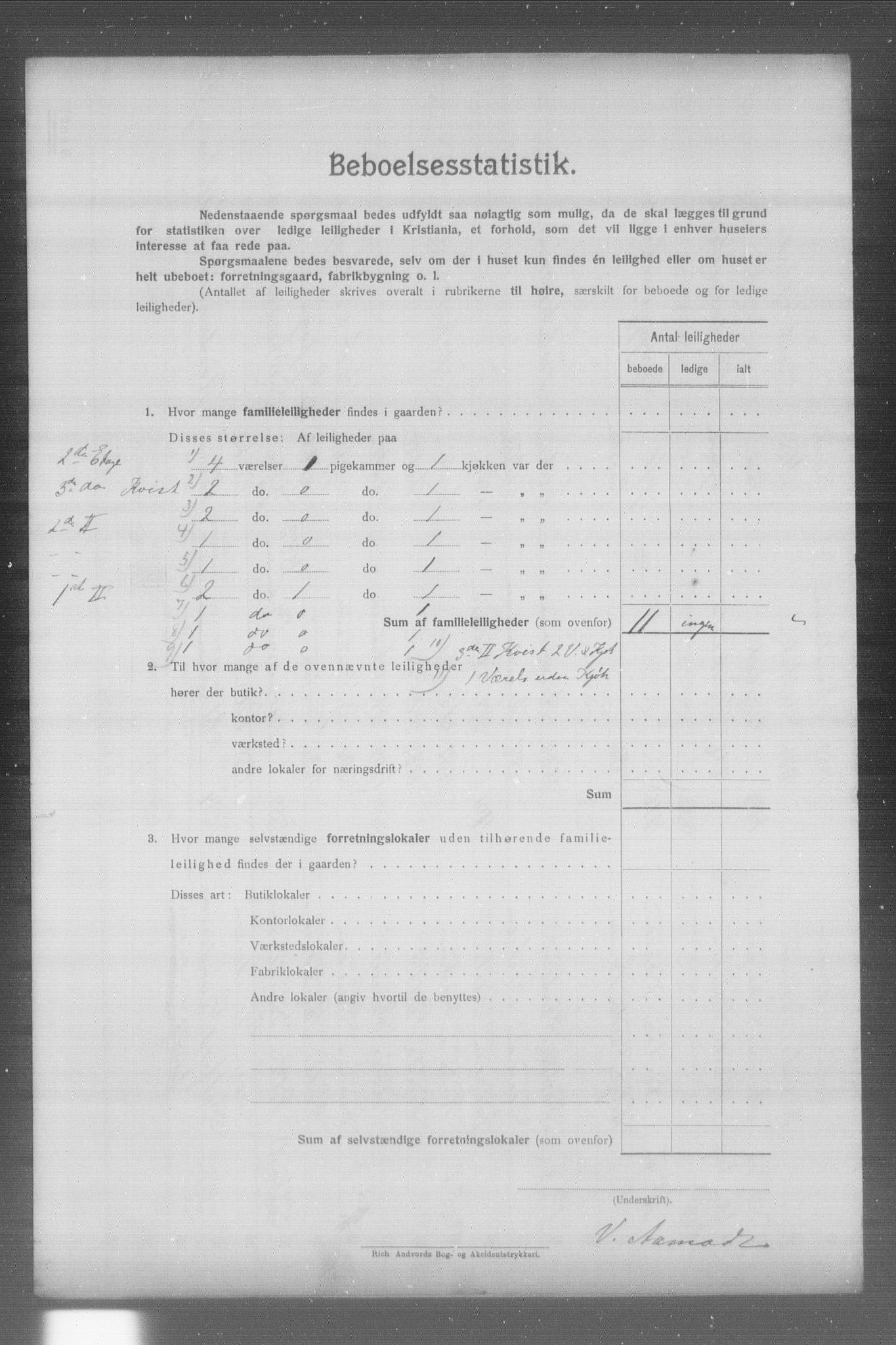 OBA, Municipal Census 1904 for Kristiania, 1904, p. 24399