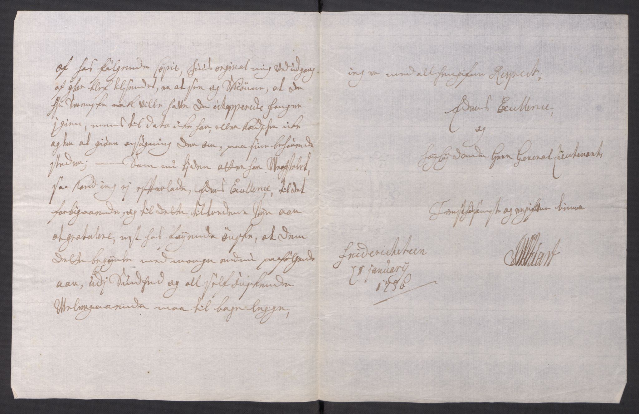 Kommanderende general (KG I) med Det norske krigsdirektorium, AV/RA-EA-5419/D/L0154: Fredriksten festning: Brev, inventarfortegnelser og regnskapsekstrakter, 1730-1739, p. 438