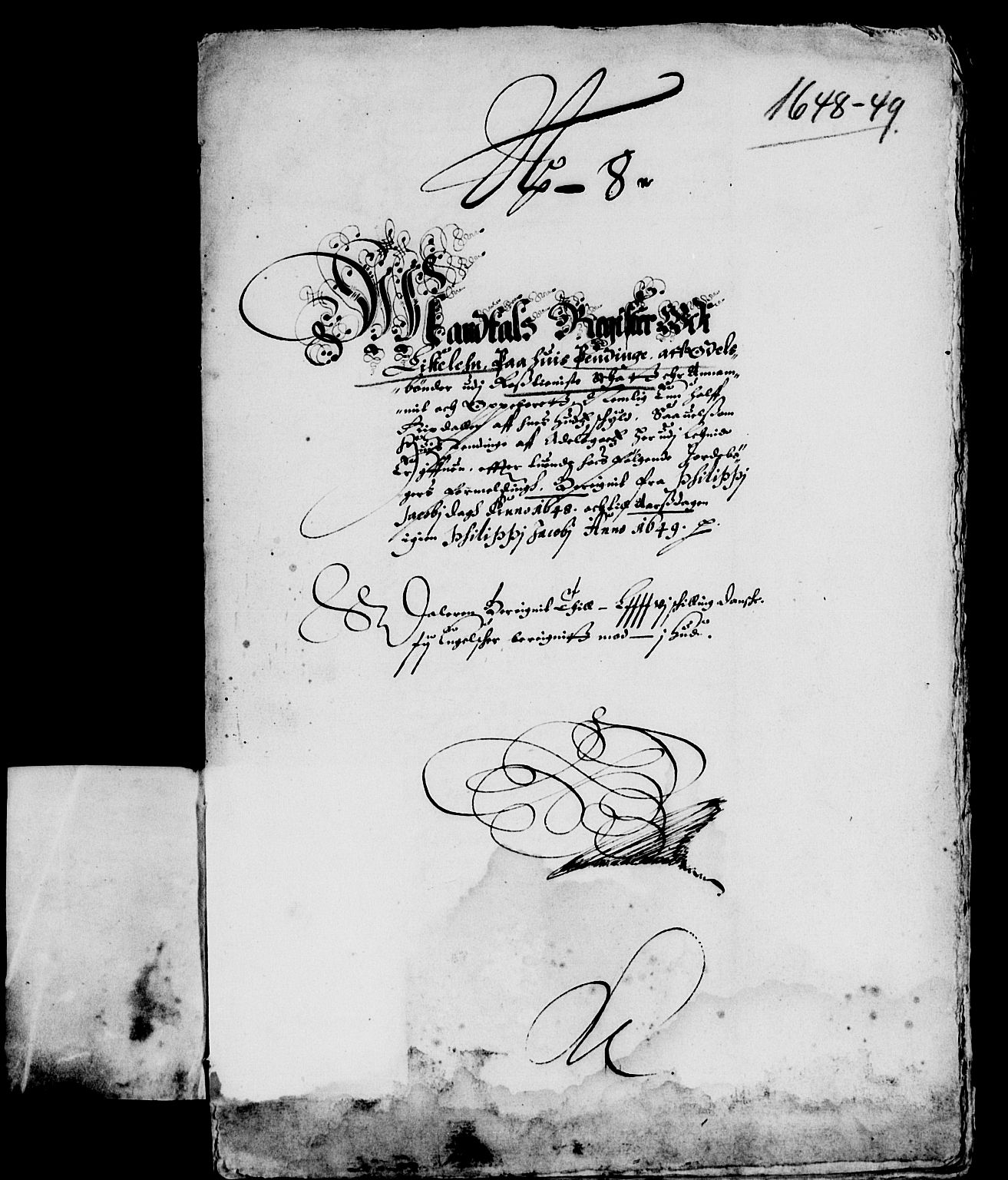 Rentekammeret inntil 1814, Reviderte regnskaper, Lensregnskaper, AV/RA-EA-5023/R/Rb/Rbr/L0018: Lista len, 1648-1651