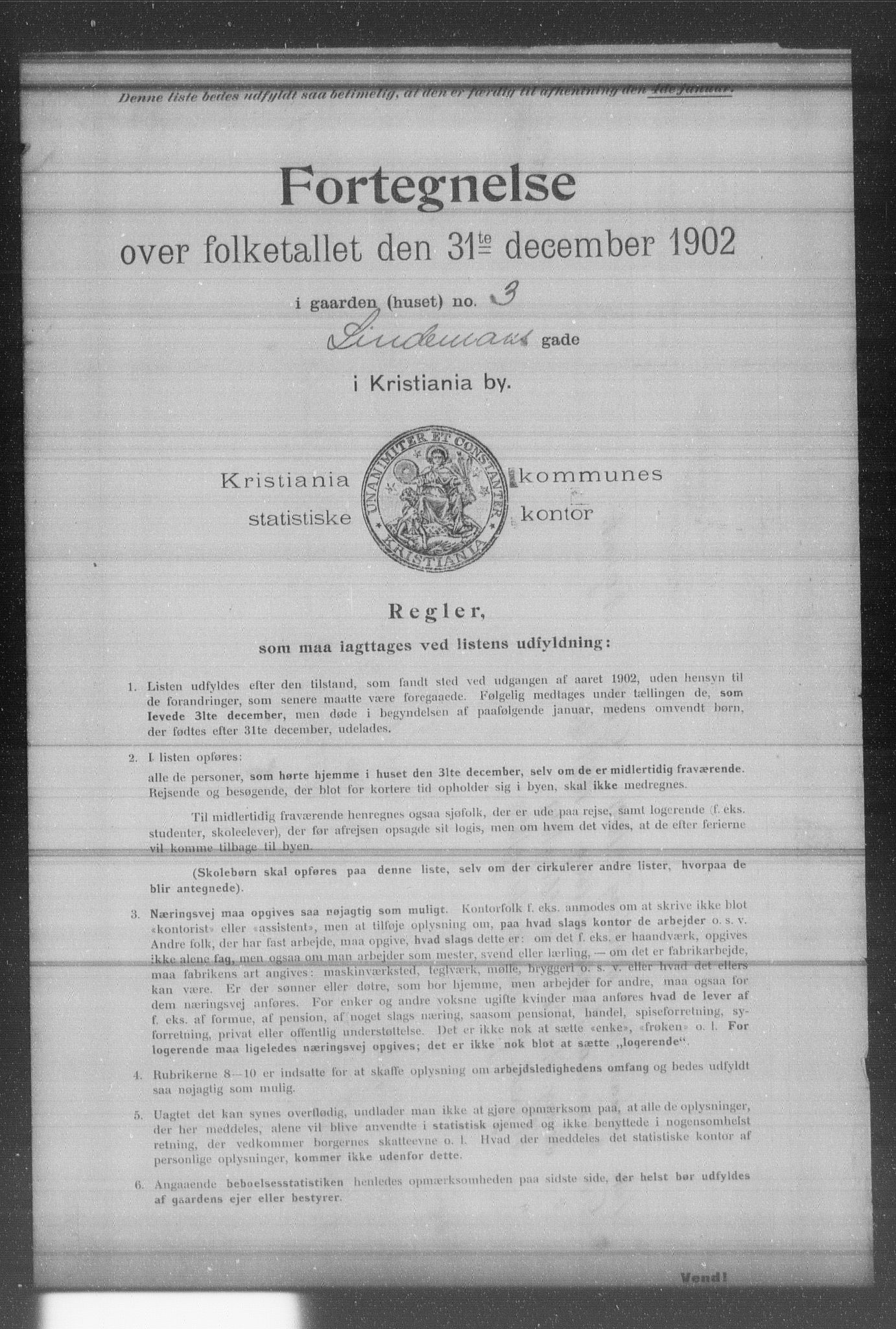 OBA, Municipal Census 1902 for Kristiania, 1902, p. 11069