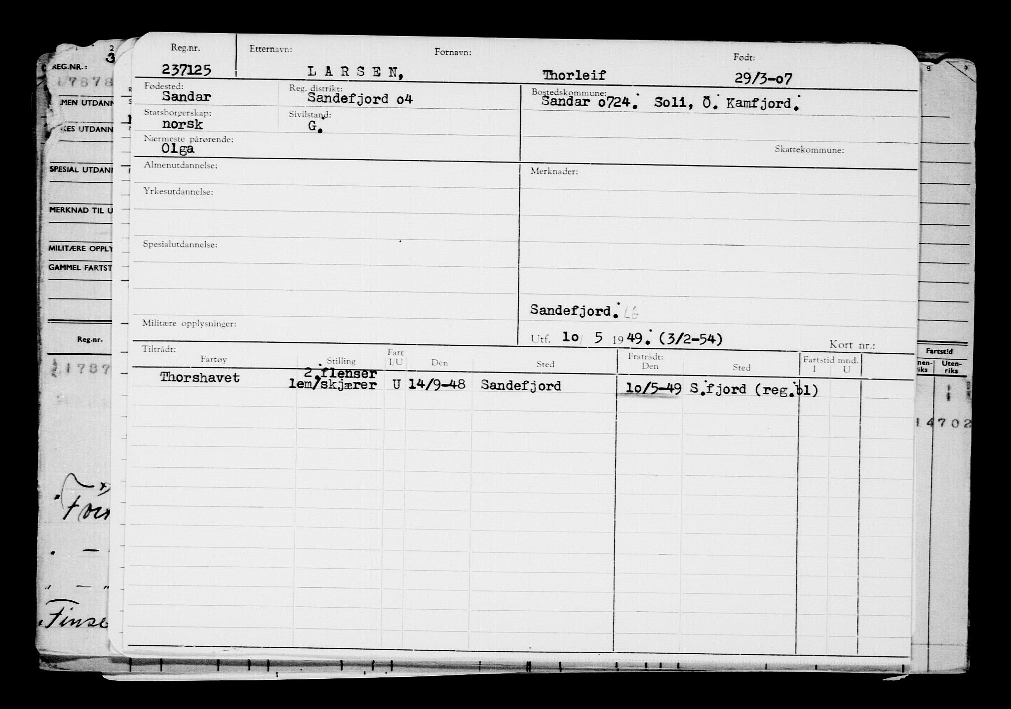 Direktoratet for sjømenn, AV/RA-S-3545/G/Gb/L0070: Hovedkort, 1907, p. 337