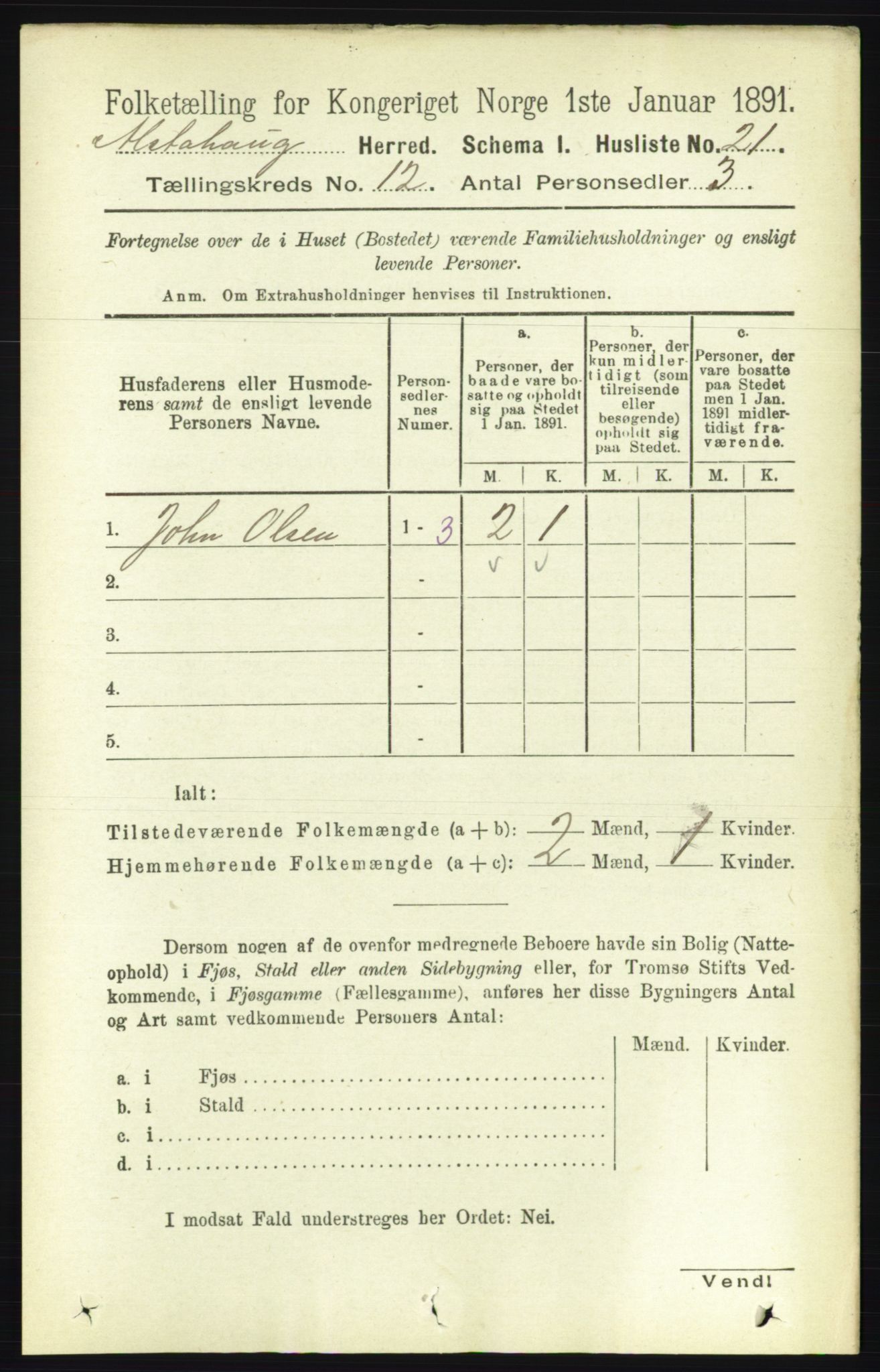 RA, 1891 census for 1820 Alstahaug, 1891, p. 4242