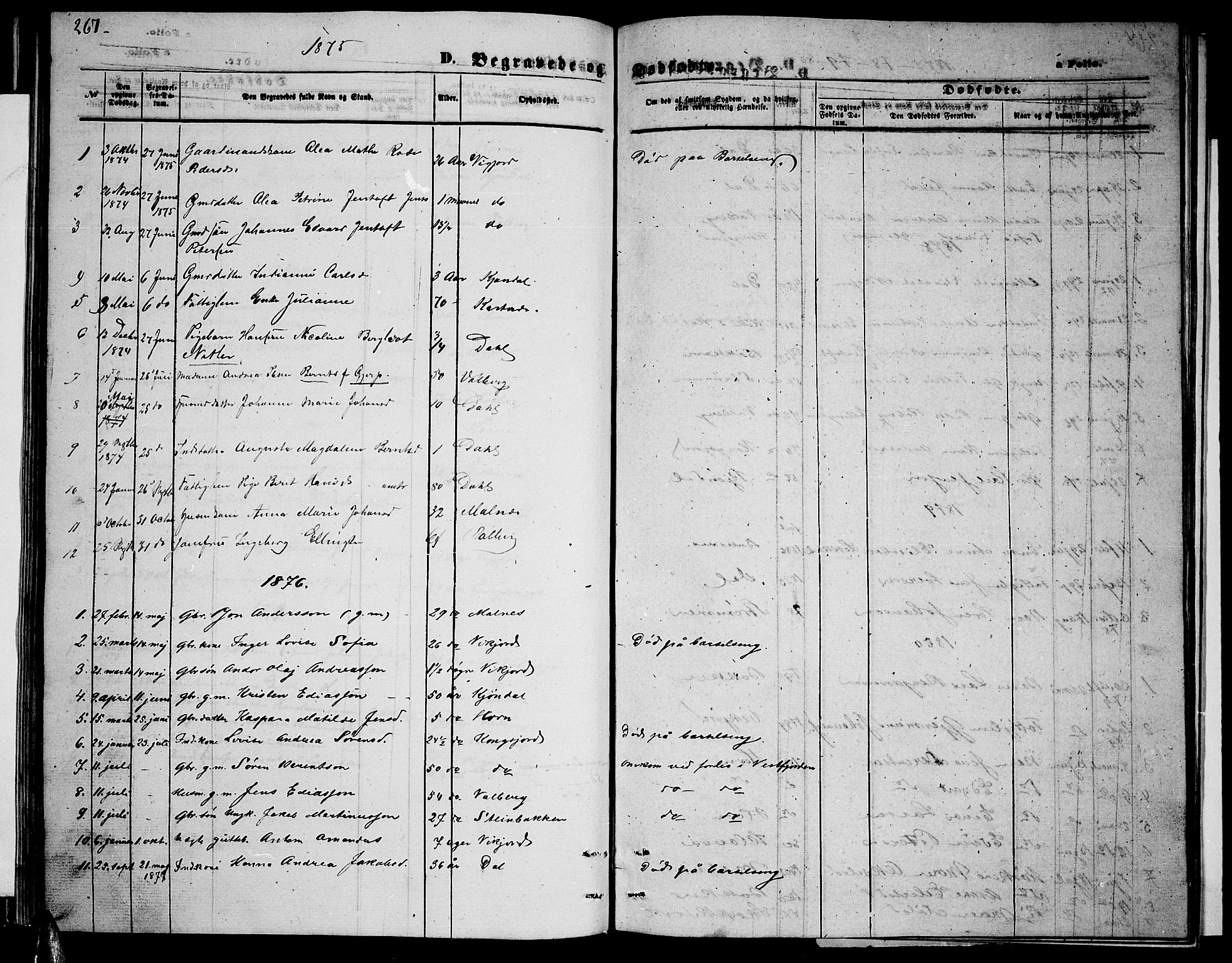 Ministerialprotokoller, klokkerbøker og fødselsregistre - Nordland, AV/SAT-A-1459/884/L1196: Parish register (copy) no. 884C02, 1860-1887, p. 267