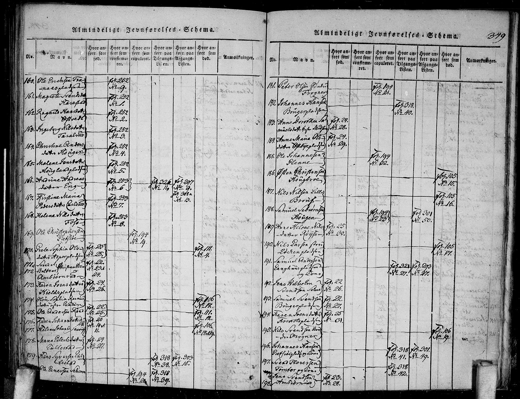 Kråkstad prestekontor Kirkebøker, AV/SAO-A-10125a/F/Fa/L0003: Parish register (official) no. I 3, 1813-1824, p. 349