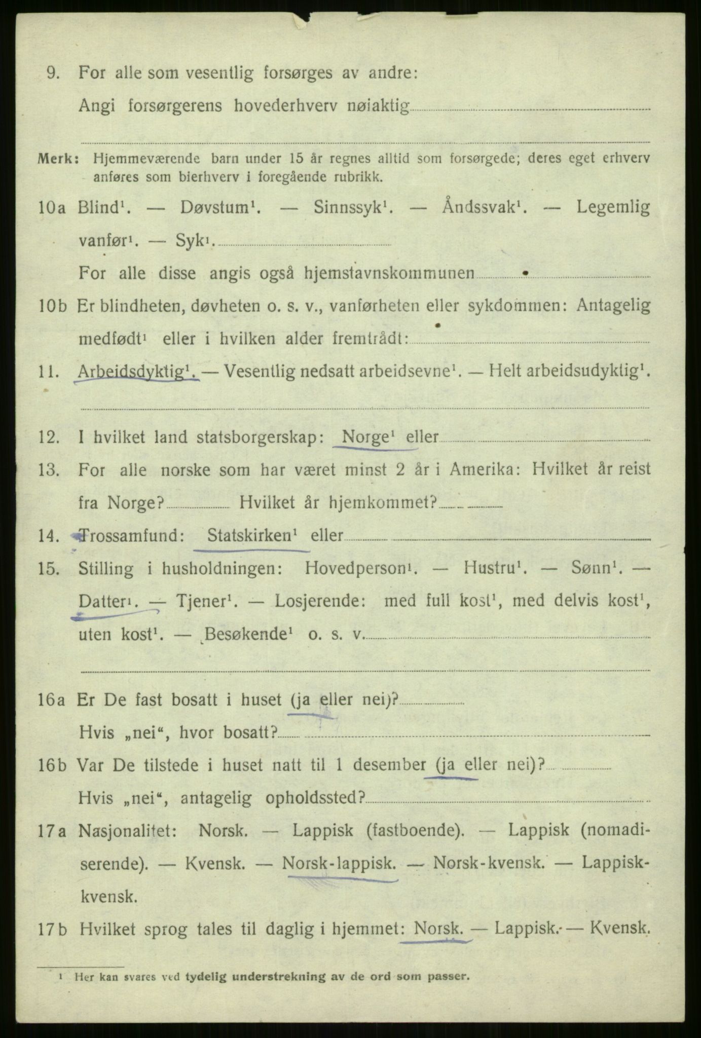 SATØ, 1920 census for Sørfjord, 1920, p. 1347