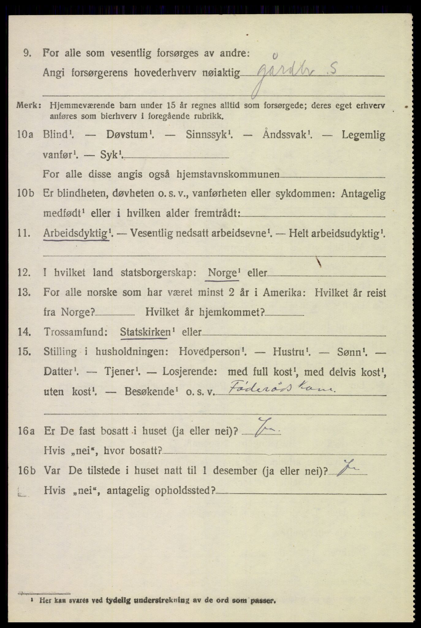 SAH, 1920 census for Alvdal, 1920, p. 4903